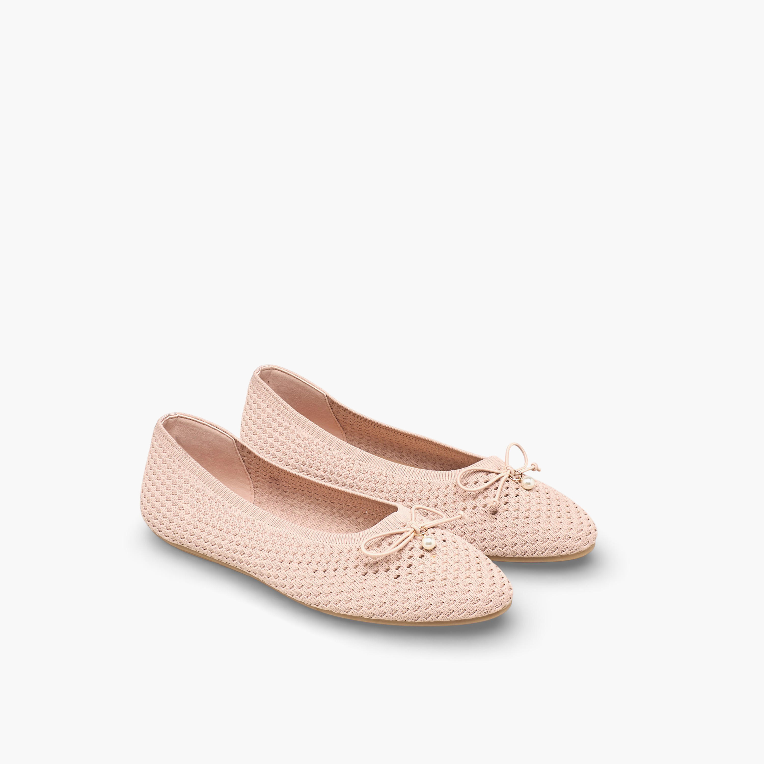 Celeste Women Textured Ballerina Shoes-women-shoes-ballerinas-image-1