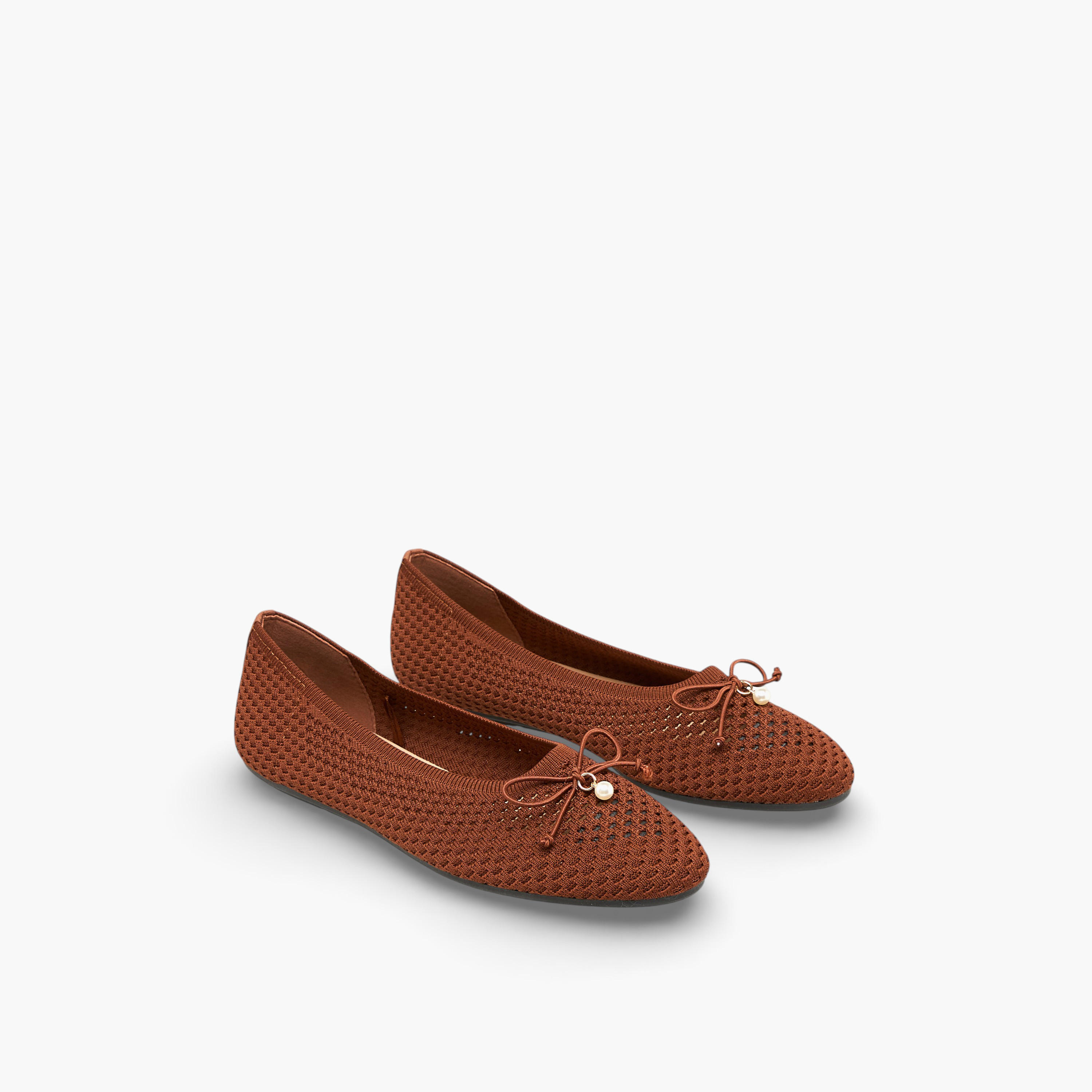 Celeste Women Textured Ballerina Shoes-women-shoes-ballerinas-image-1