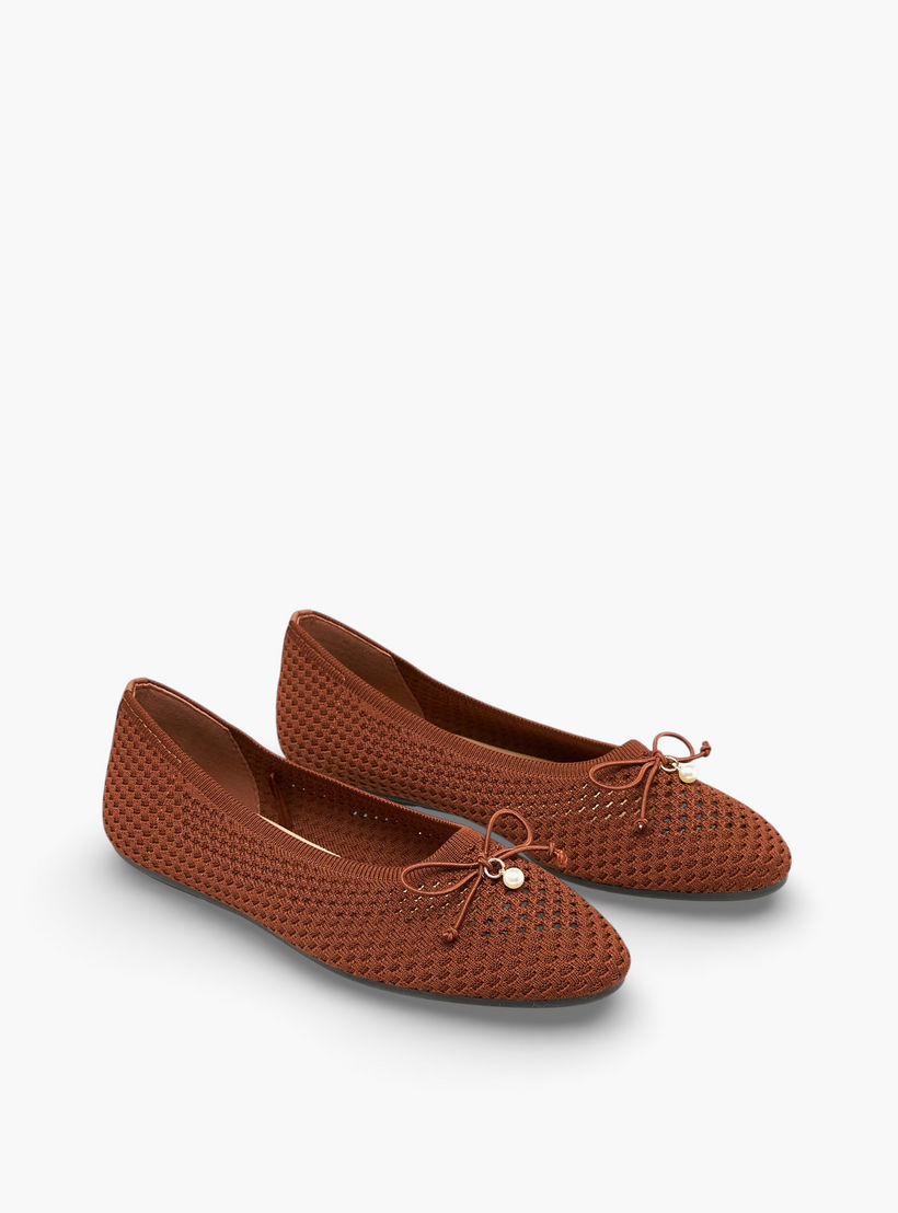 Celeste Women Textured Ballerina Shoes-women-shoes-ballerinas-image-1