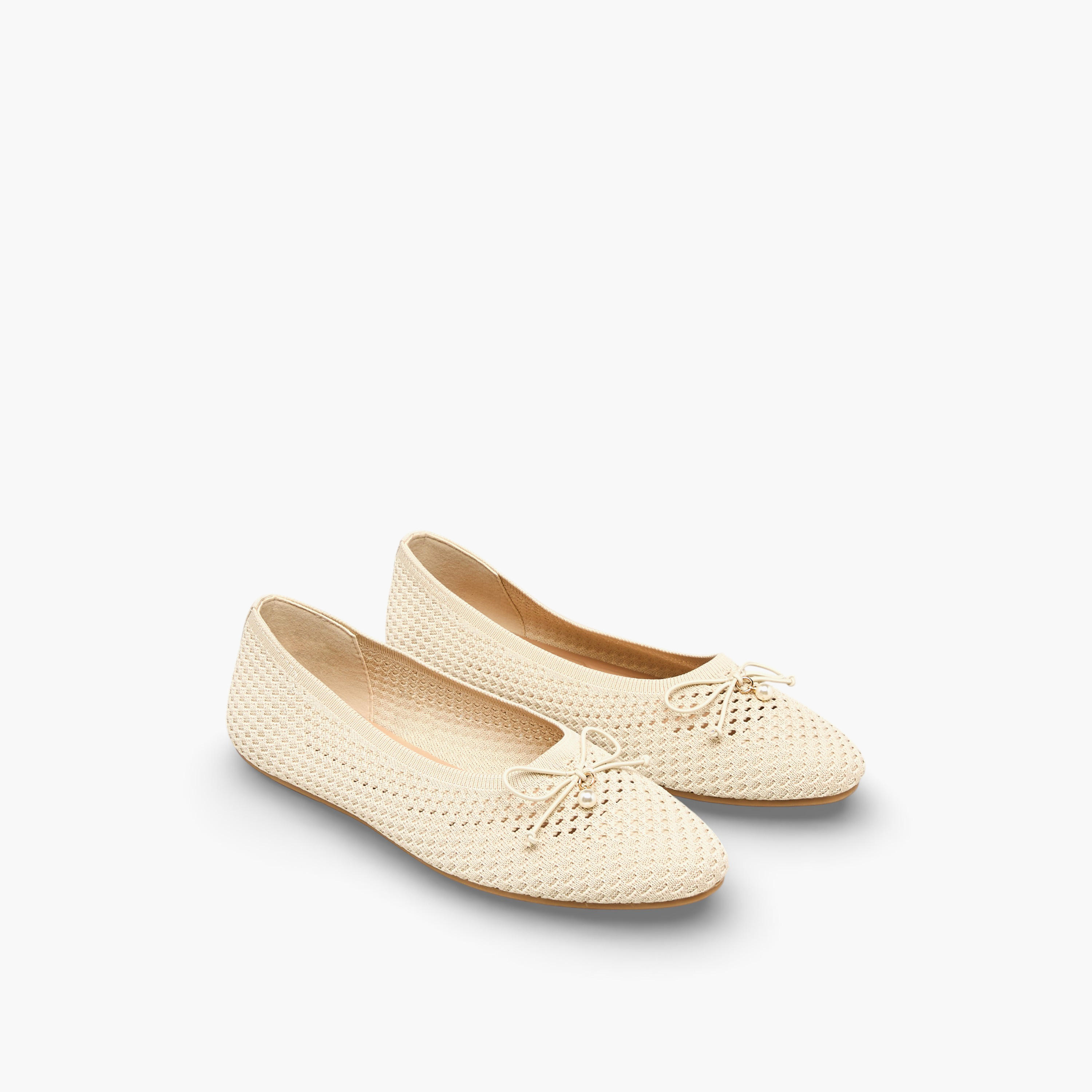 Celeste Women Textured Ballerina Shoes-women-shoes-ballerinas-image-1