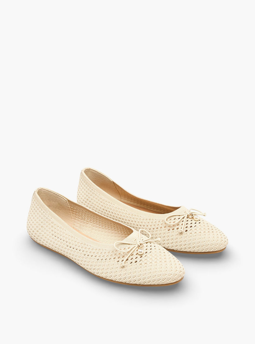 Celeste Women Textured Ballerina Shoes-women-shoes-ballerinas-image-1