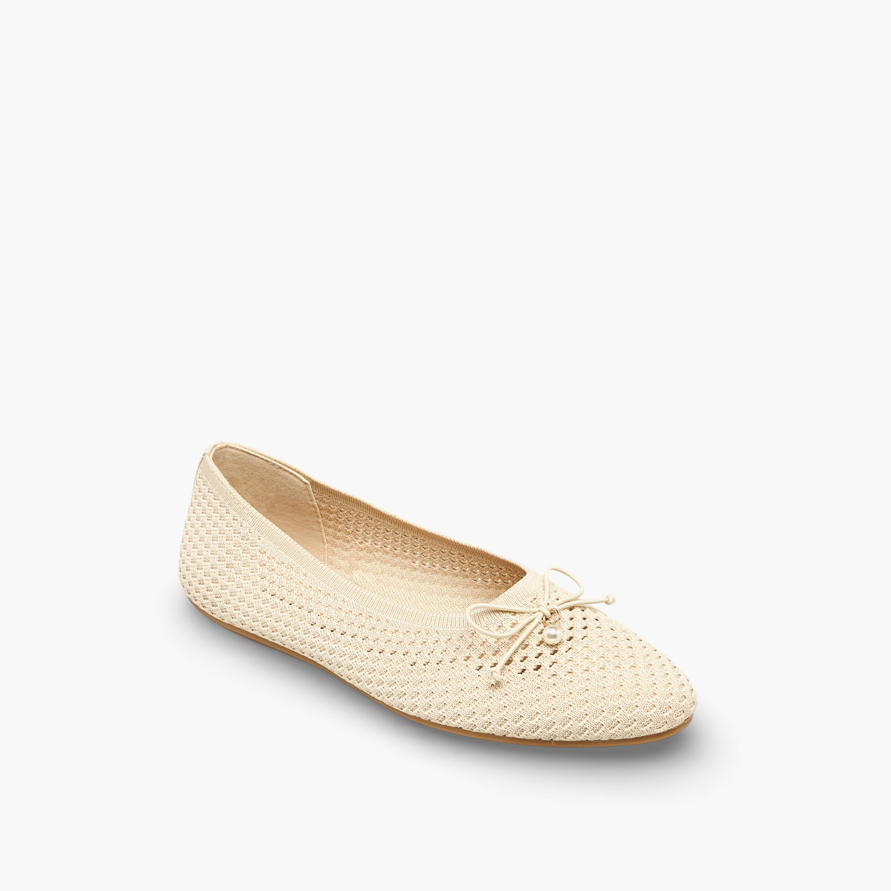 Celeste Women Textured Ballerina Shoes-women-shoes-ballerinas-image-2