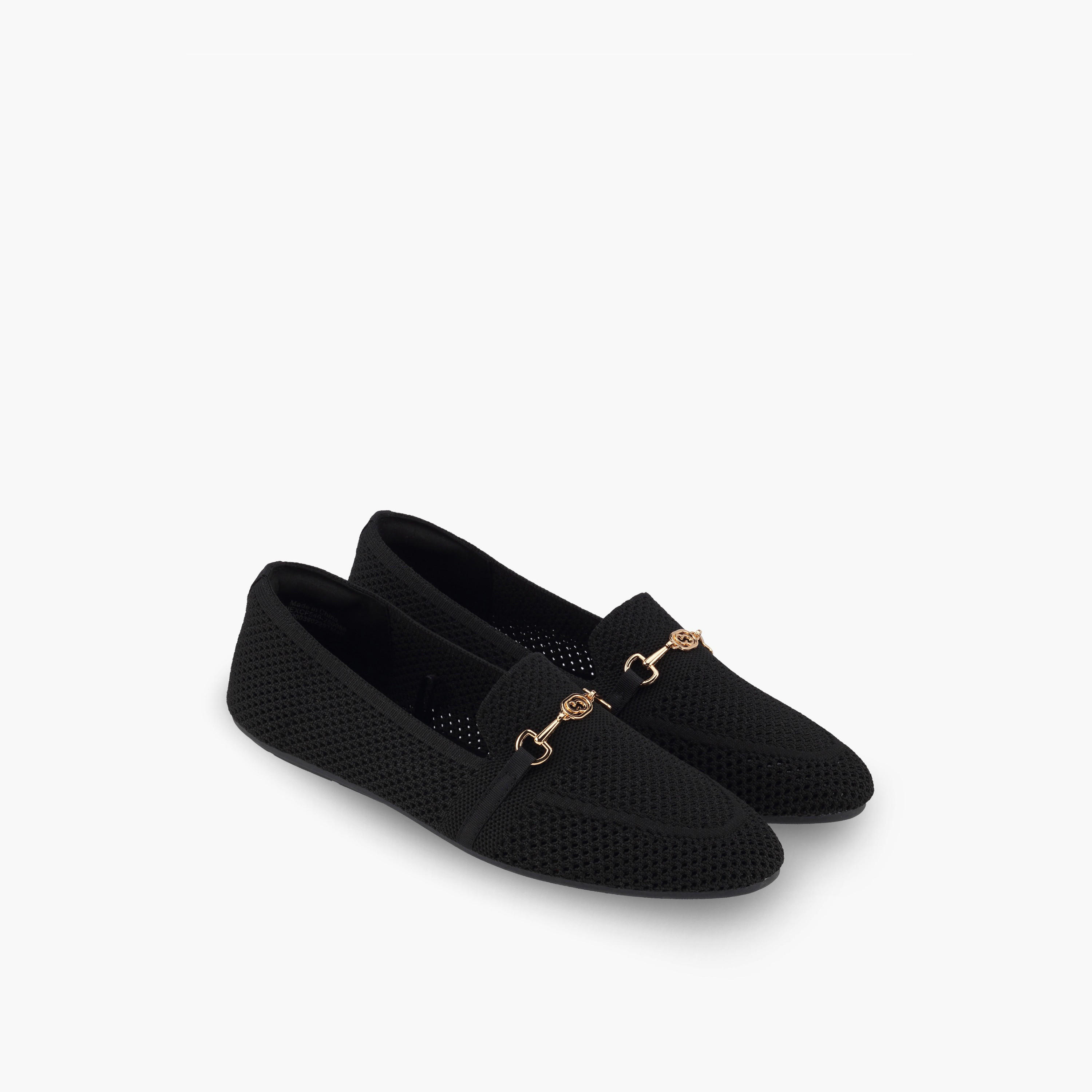 Celeste Women Metallic Accent Slip-On Loafers-women-shoes-flats-loafers-image-1