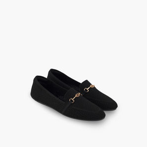 Celeste Women Metallic Accent Slip-On Loafers-women-shoes-flats-loafers-image-1