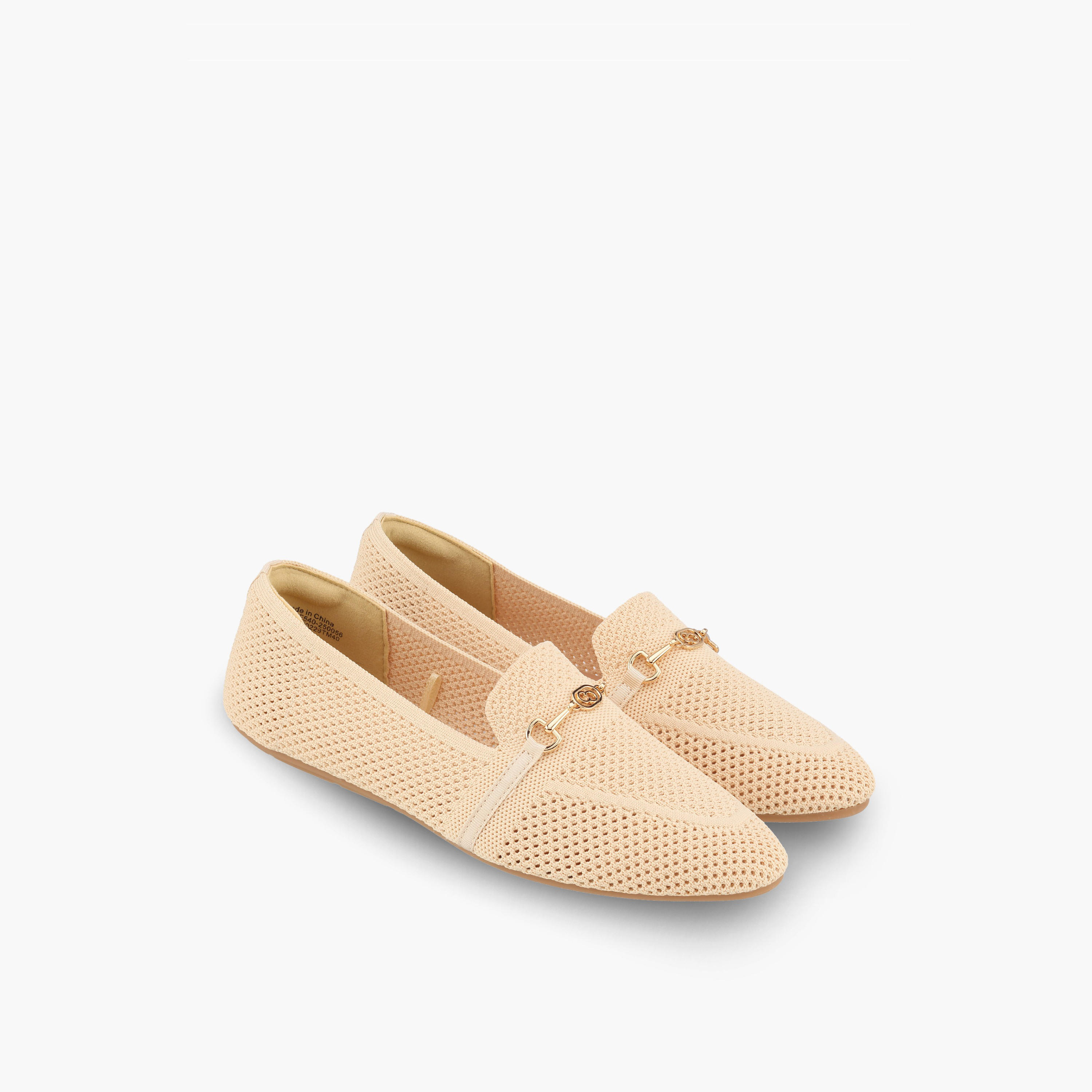 Celeste Women Metallic Accent Slip-On Loafers-women-shoes-flats-loafers-image-1