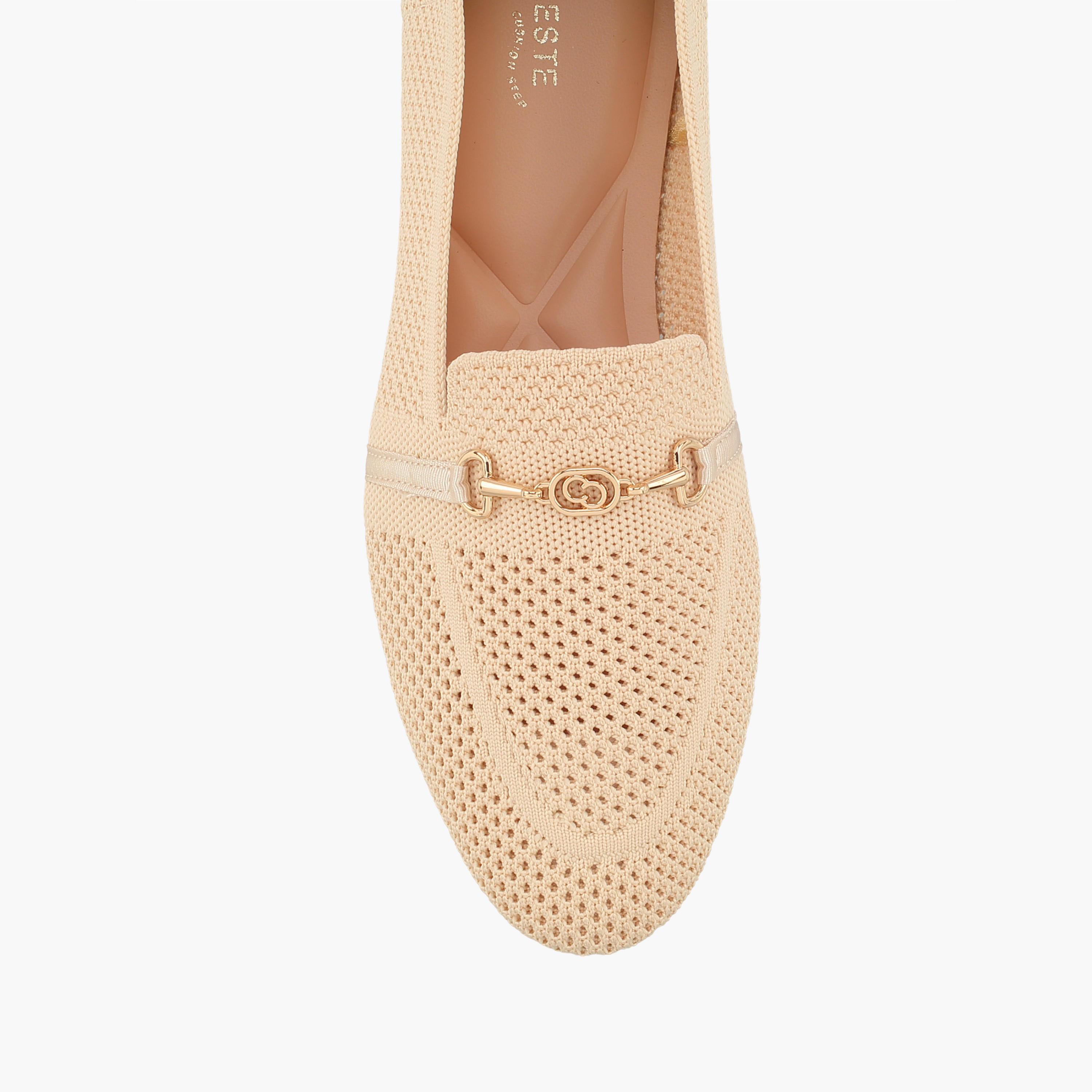 Celeste Women Metallic Accent Slip-On Loafers-women-shoes-flats-loafers-image-4
