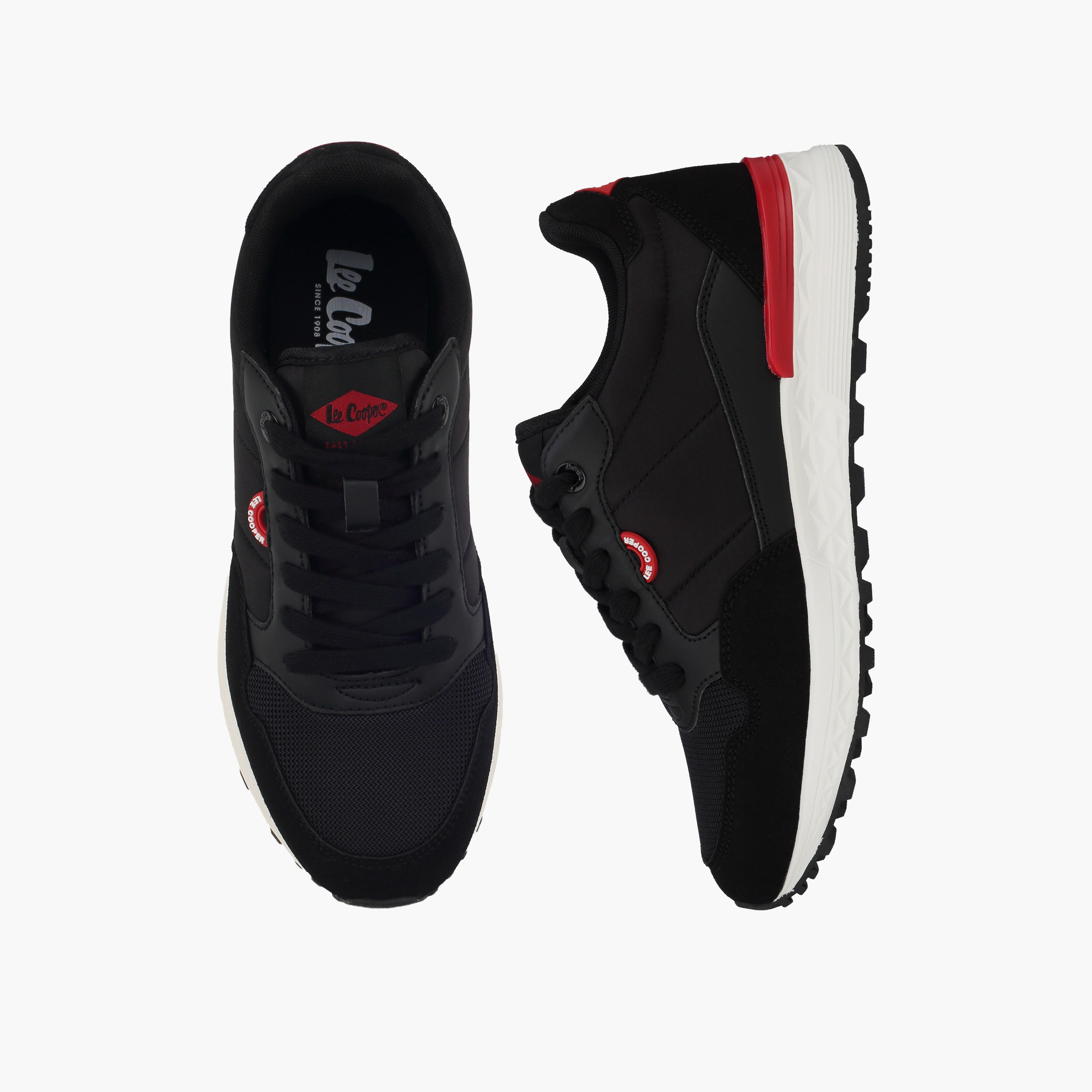 Lee Cooper Women Textured Lace-Up Sneakers-women-shoes-sneakers-image-1