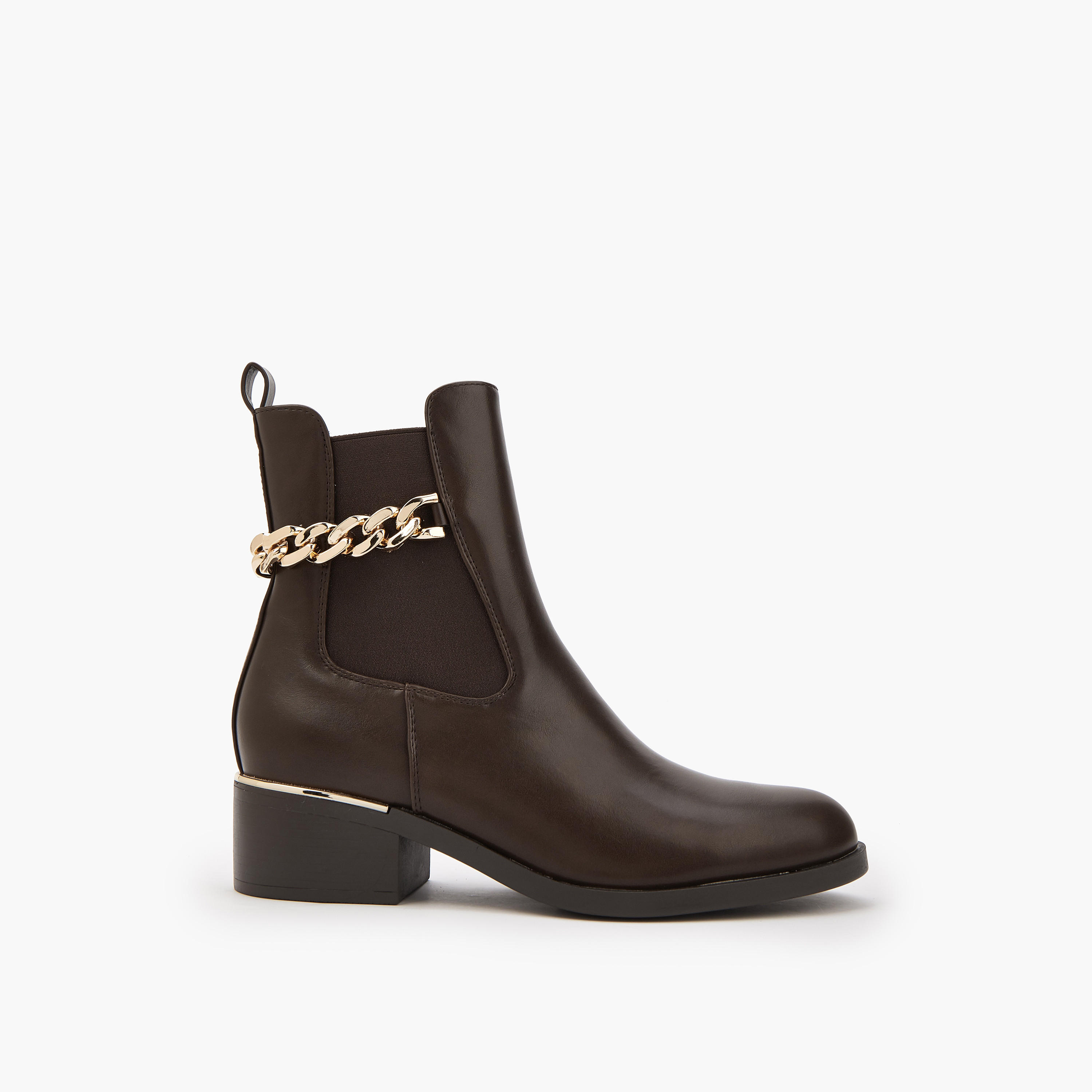 بوت بطول الكاحل وكعب سميك للنساء من فلورا بيلا-women-shoes-boots-image-2
