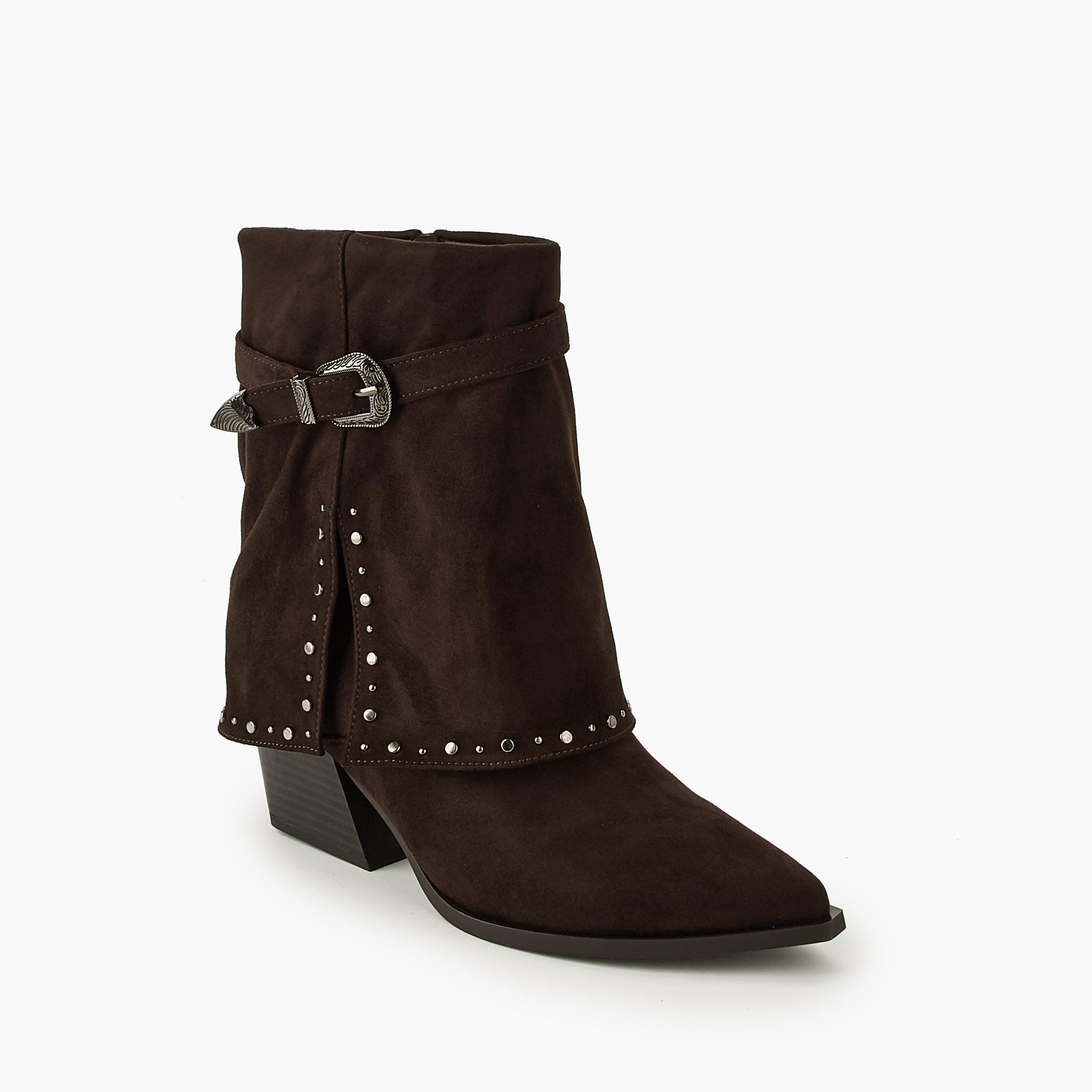 Flora Bella Women Studded Ankle Boots-women-winterwear-boots-image-2