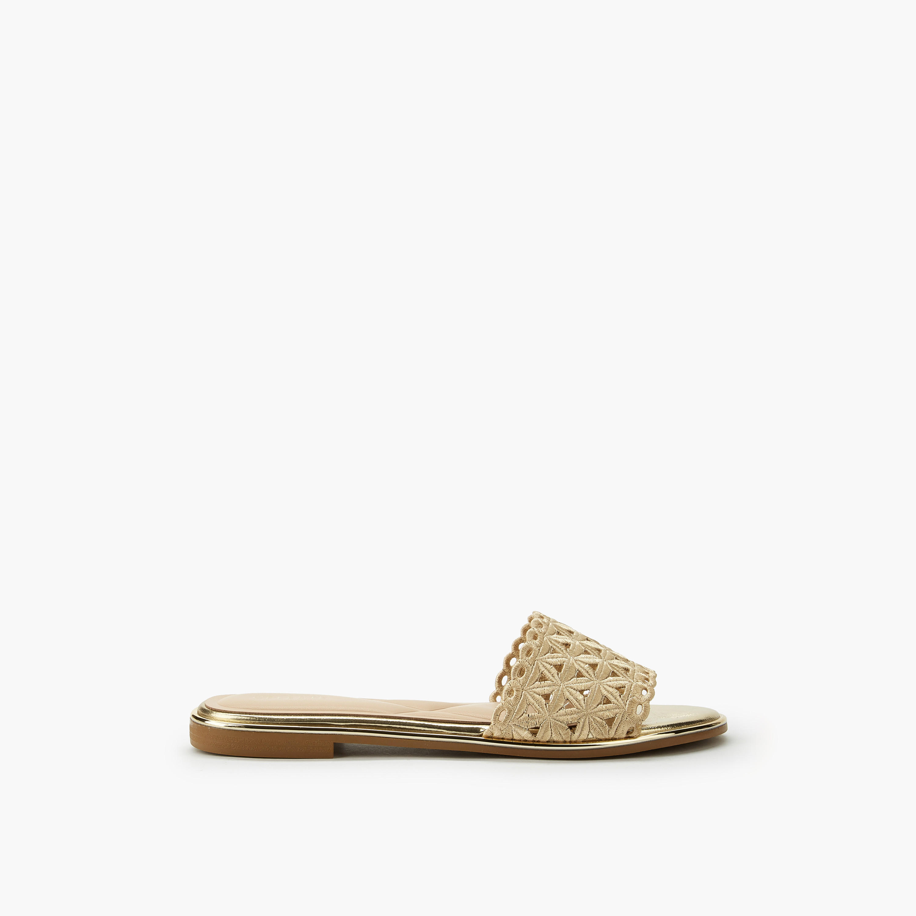 صندل مسطح بتفاصيل مفرغة بالليزر للنساء من سيليست-women-shoes-flats-sandals-image-2