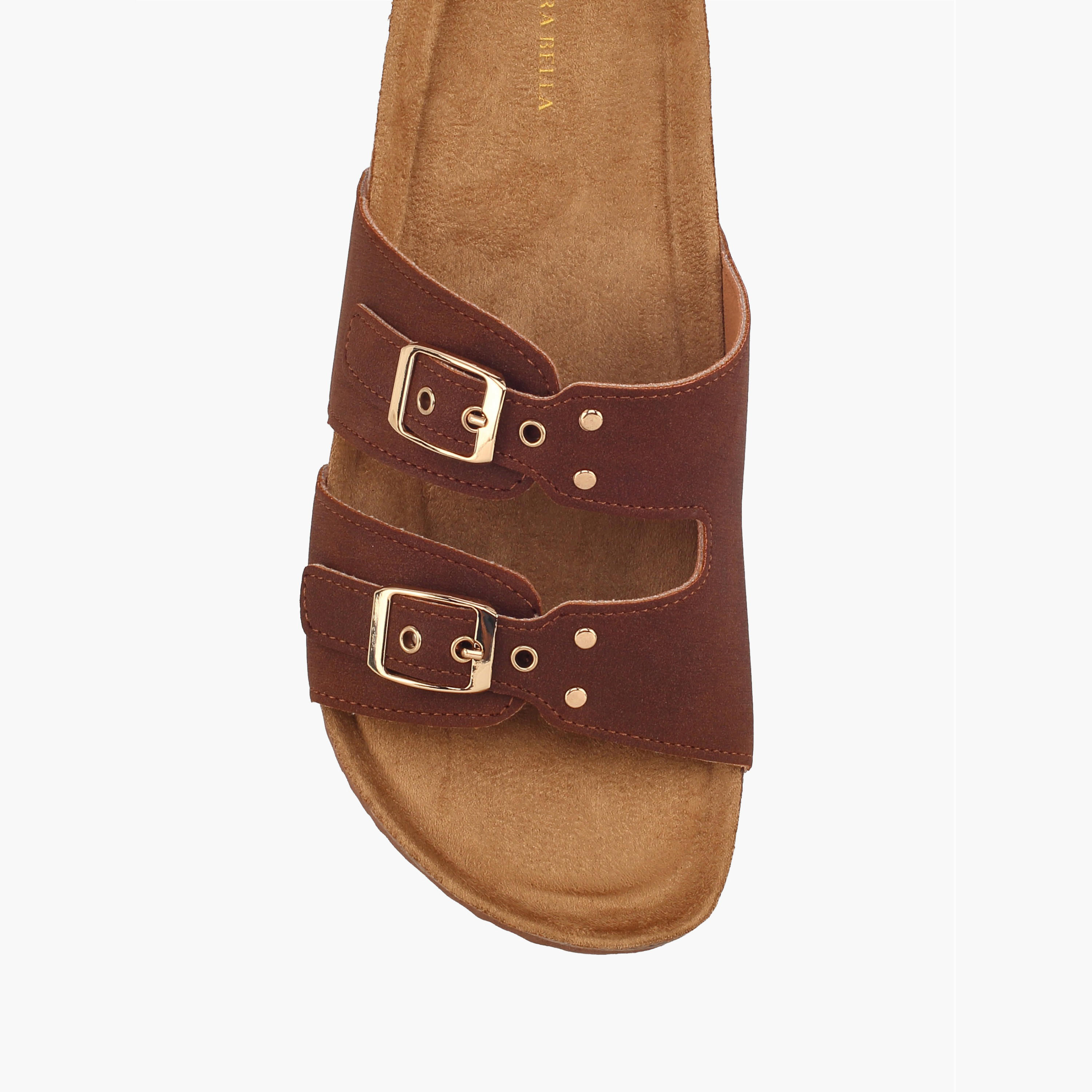 Flora Bella Women Studded Double Strap Sandals-women-shoes-flats-sandals-image-3