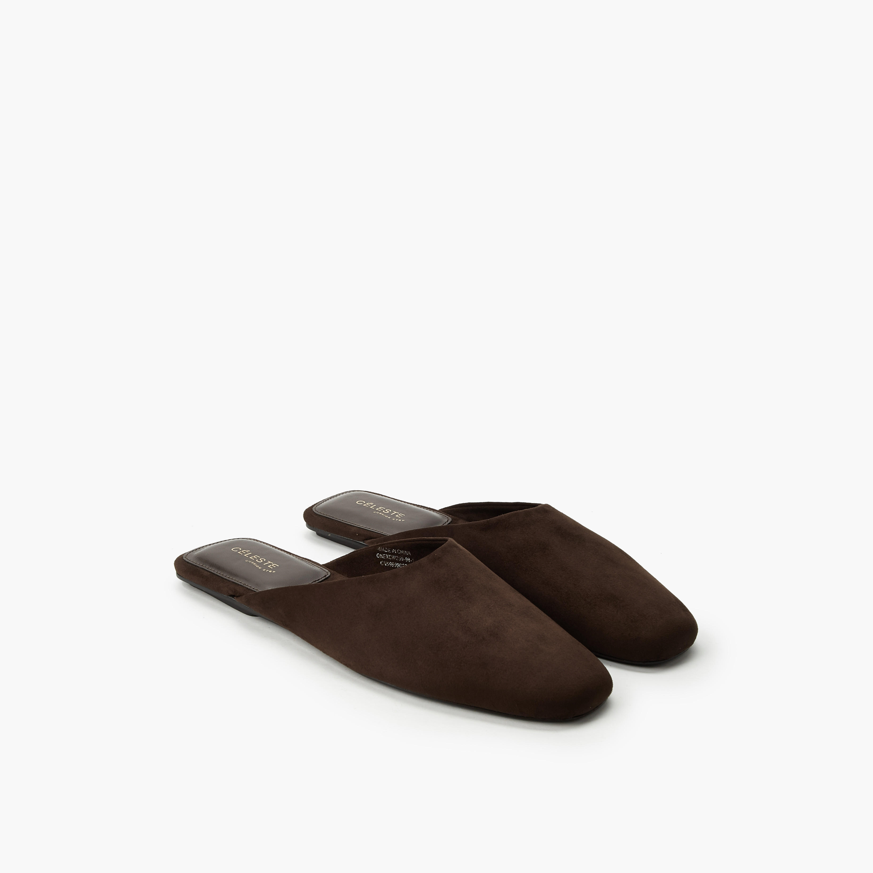 Celeste Women Suede Slip-On Mules-women-shoes-flats-mules-image-1