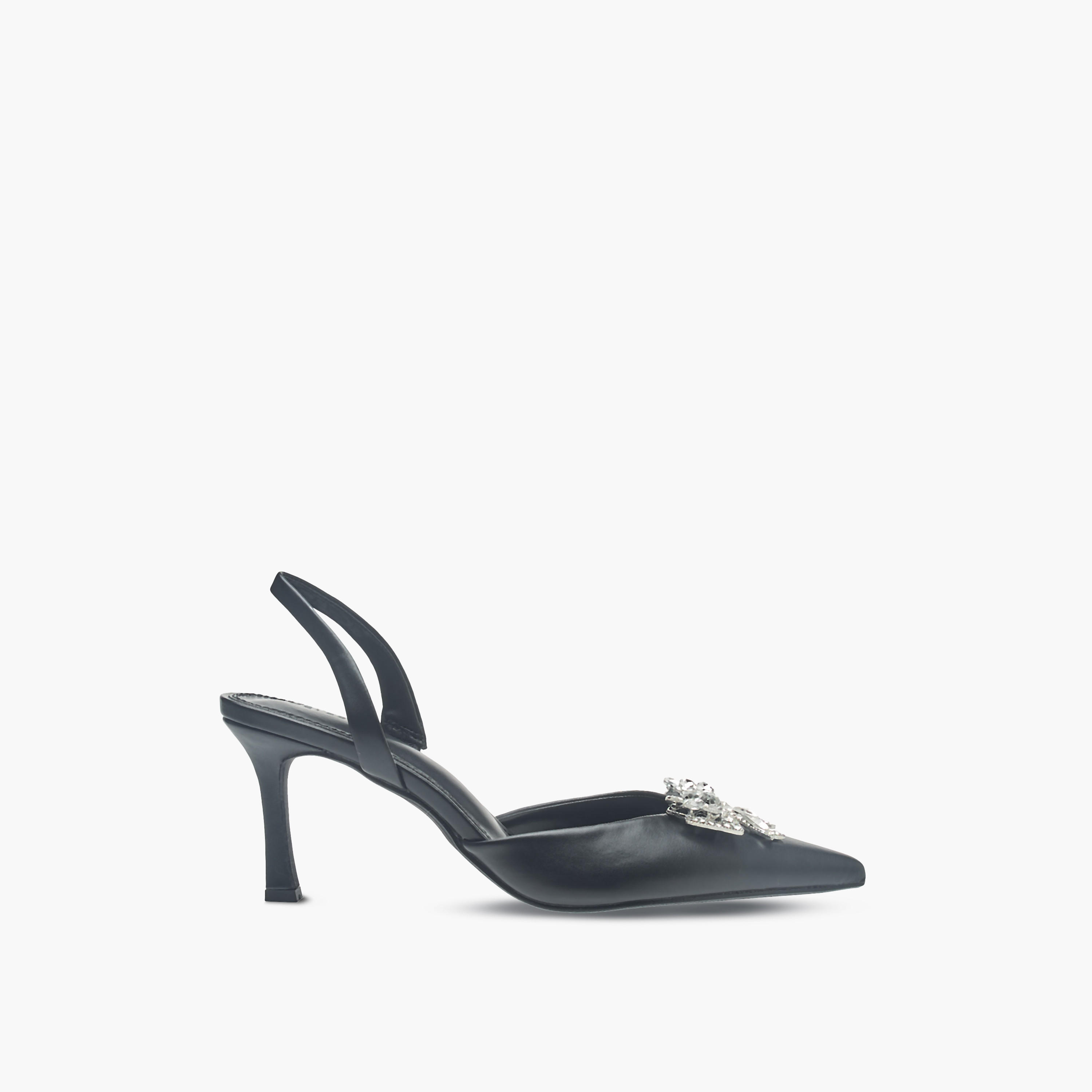 صندل بكعب ستيليتو وحزام خلفي وتفاصيل فيونكة مزينة للنساء من سيليست-women-shoes-heels-image-3