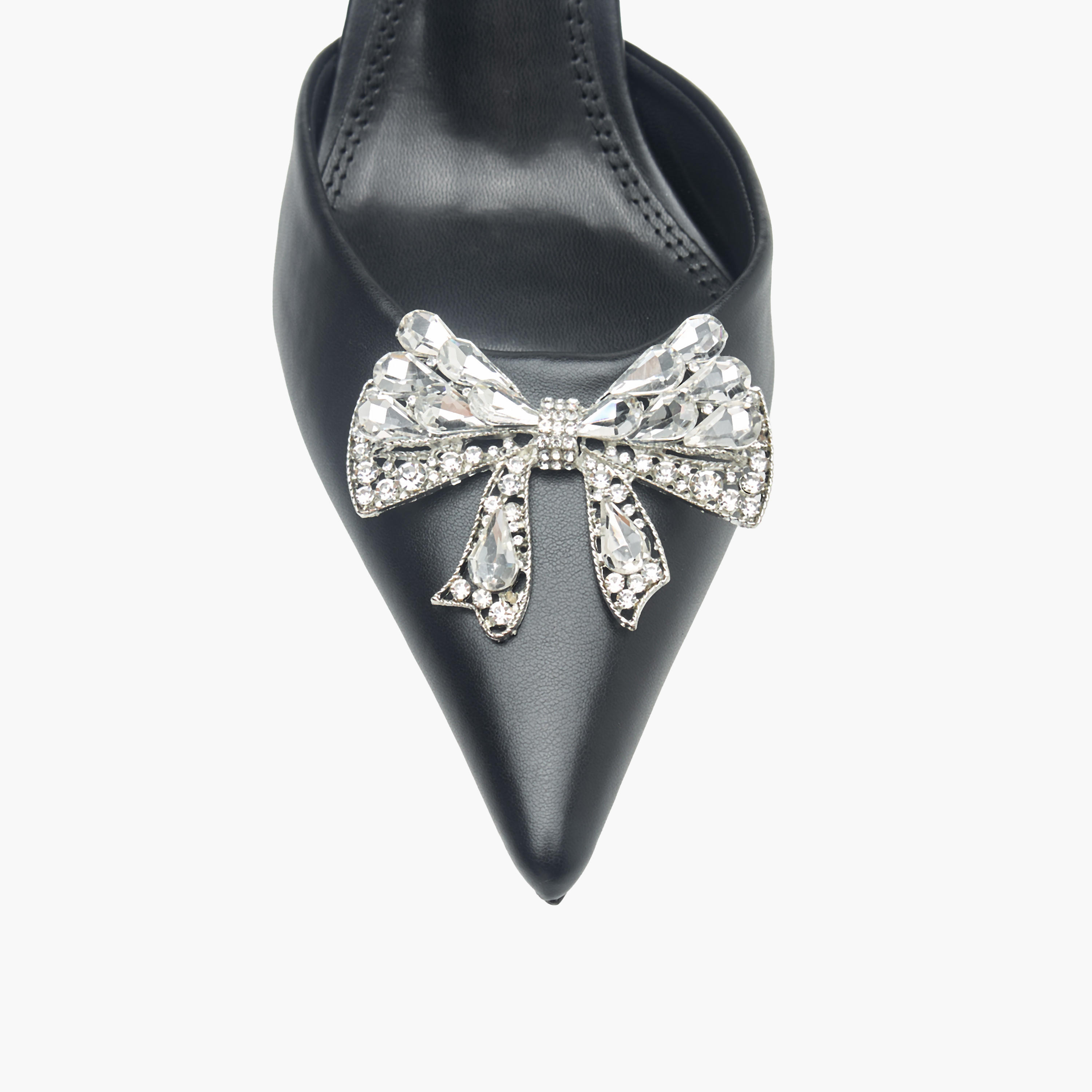 صندل بكعب ستيليتو وحزام خلفي وتفاصيل فيونكة مزينة للنساء من سيليست-women-shoes-heels-image-4