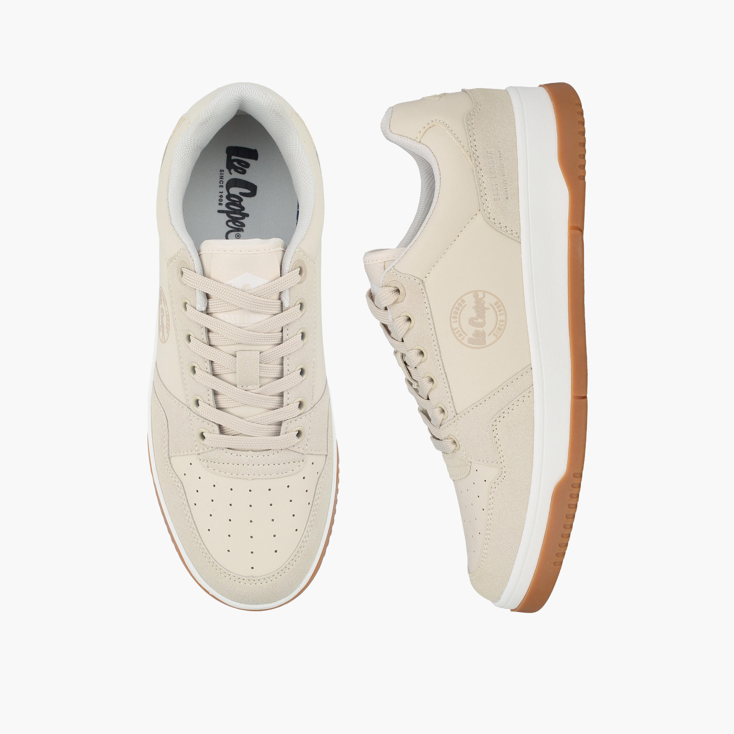 Lee Cooper Women Logo Lace-Up Ankle Sneakers-women-shoes-sneakers-image-1