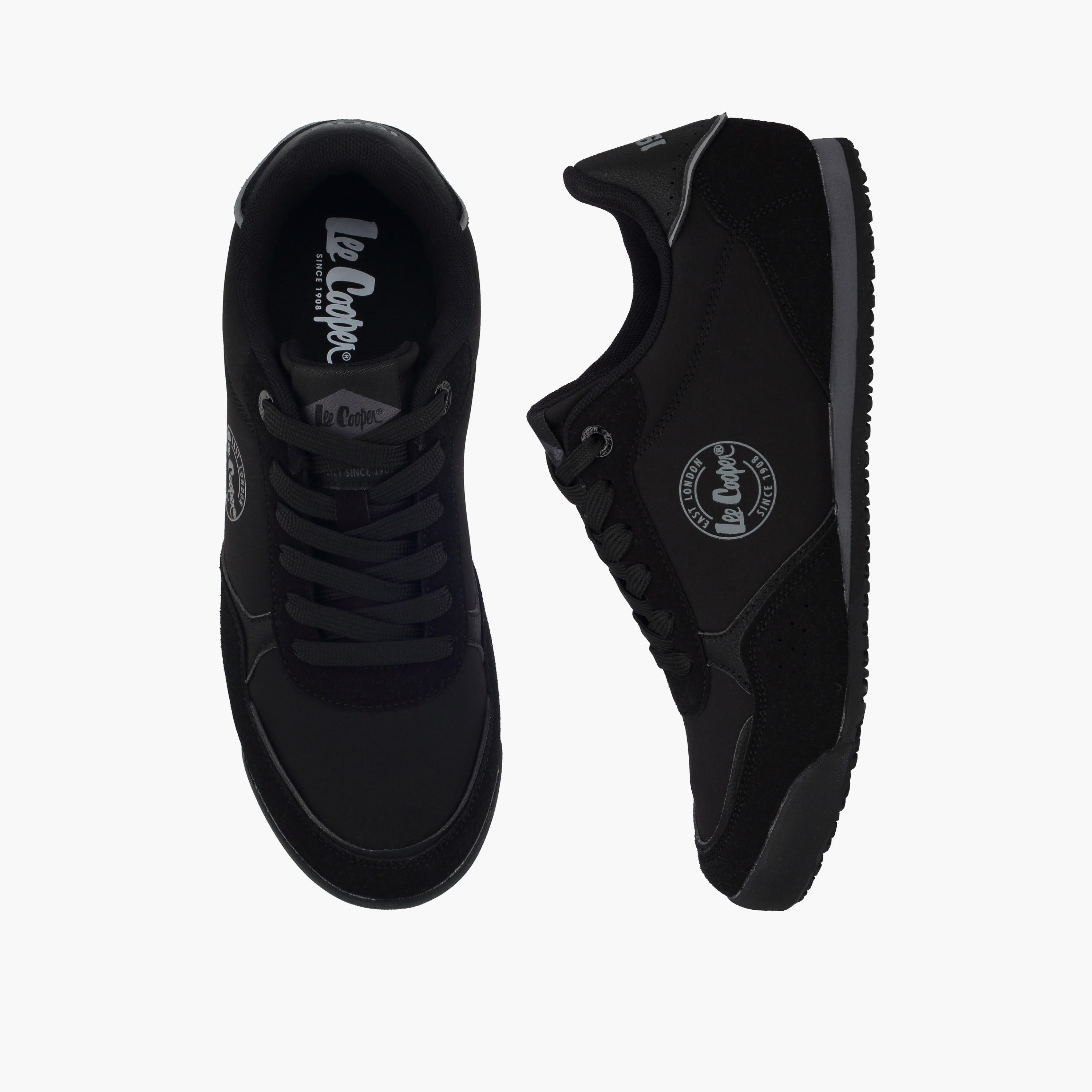 Lee Cooper Women Logo Print Lace-Up Ankle Sneakers-women-shoes-sneakers-image-1