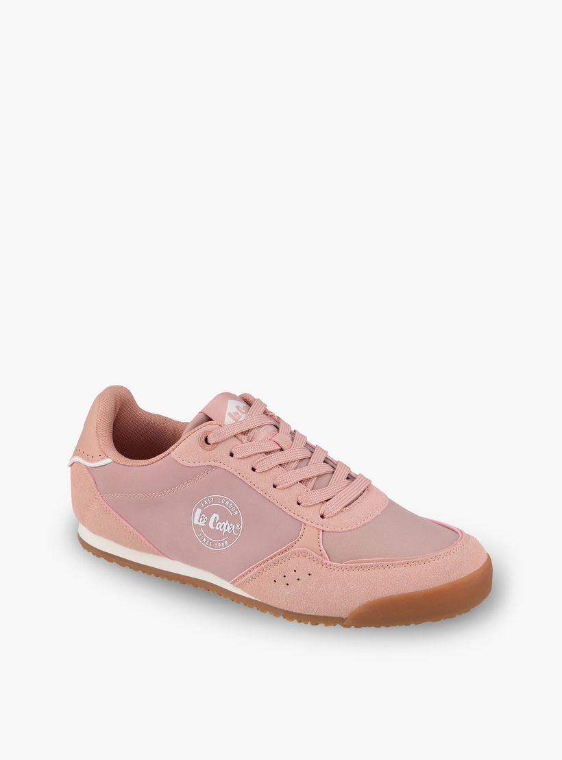Lee Cooper Women Logo Print Lace-Up Ankle Sneakers-women-shoes-sneakers-image-2