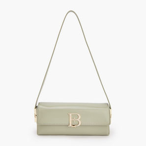Flora Bella Solid Shoulder Bag with Flap Closure-women-image-1