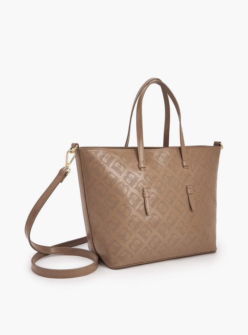 Flora Bella Laser Cut Tote Bag with Detachable Shoulder Strap-women-bagsandwallets-handbags-image-3