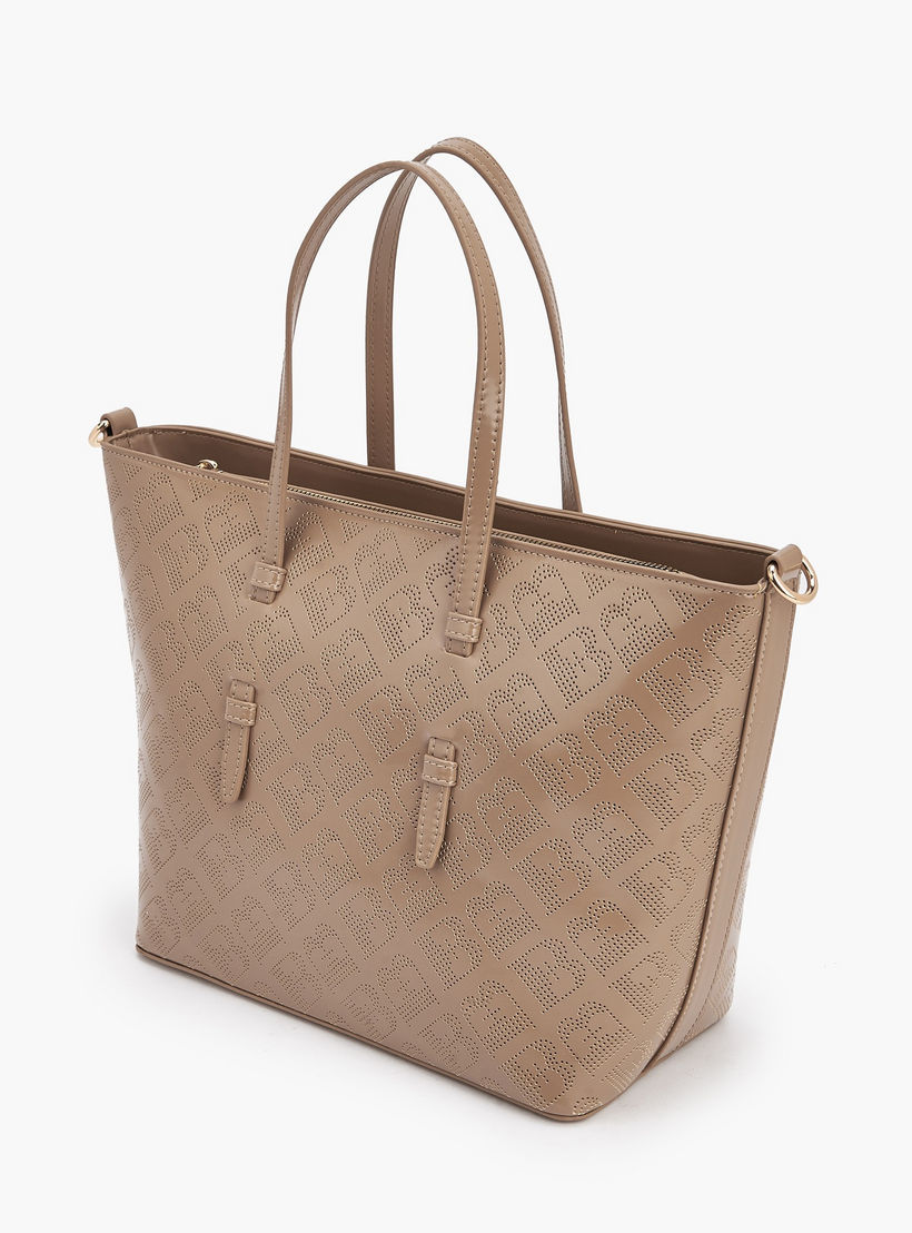Flora Bella Laser Cut Tote Bag with Detachable Shoulder Strap-women-bagsandwallets-handbags-image-5