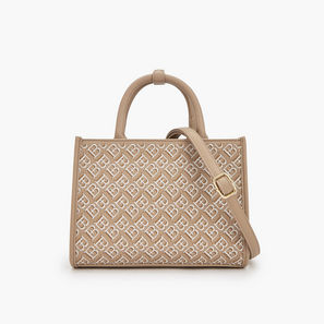 Flora Bella Monogram Tote Bag with Double Handles-women-image-1