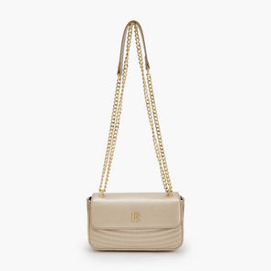 Flora Bella Textured Crossbody Bag with Chain Strap-women-image-1