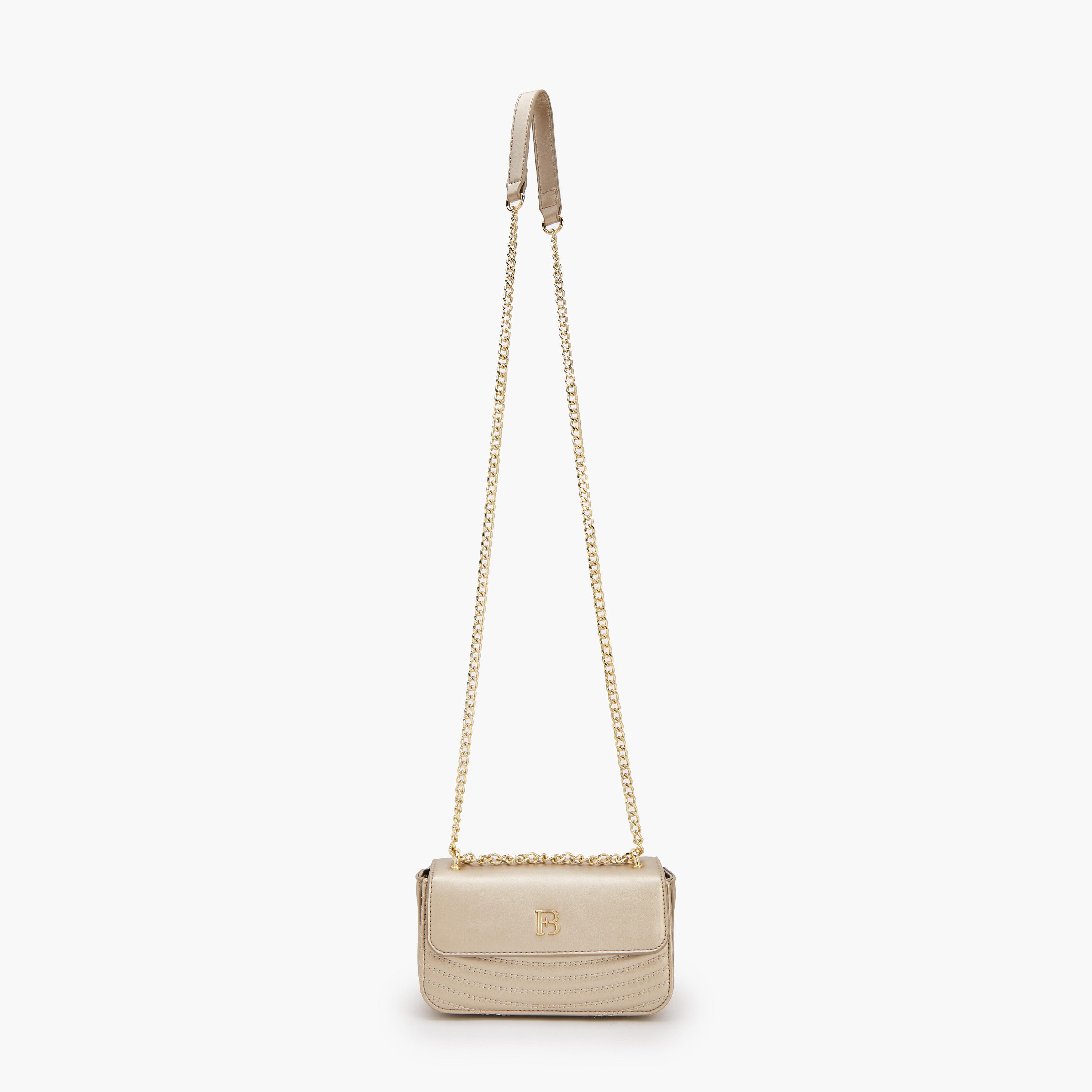 Flora Bella Textured Crossbody Bag with Chain Strap-women-bagsandwallets-handbags-image-2