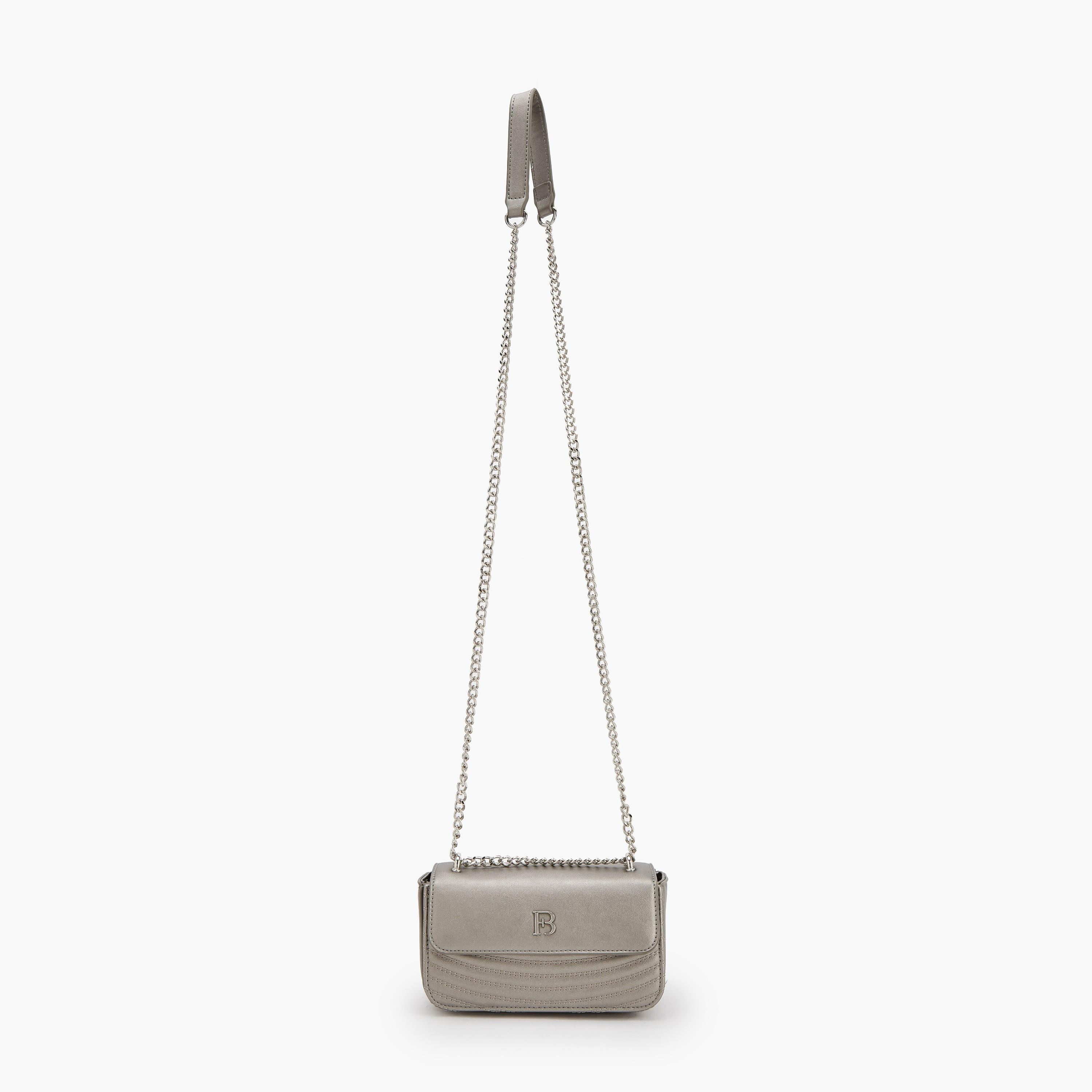 Flora Bella Textured Crossbody Bag with Chain Strap-women-bagsandwallets-handbags-image-2