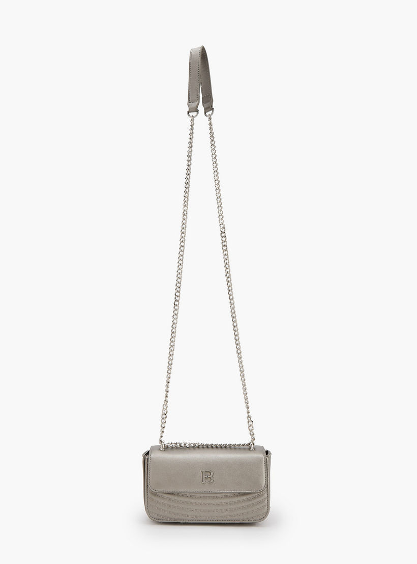 Flora Bella Textured Crossbody Bag with Chain Strap-women-bagsandwallets-handbags-image-2