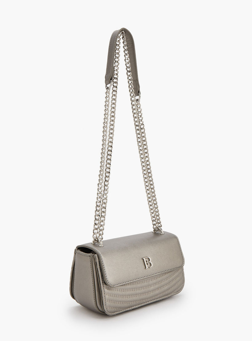 Flora Bella Textured Crossbody Bag with Chain Strap-women-bagsandwallets-handbags-image-3