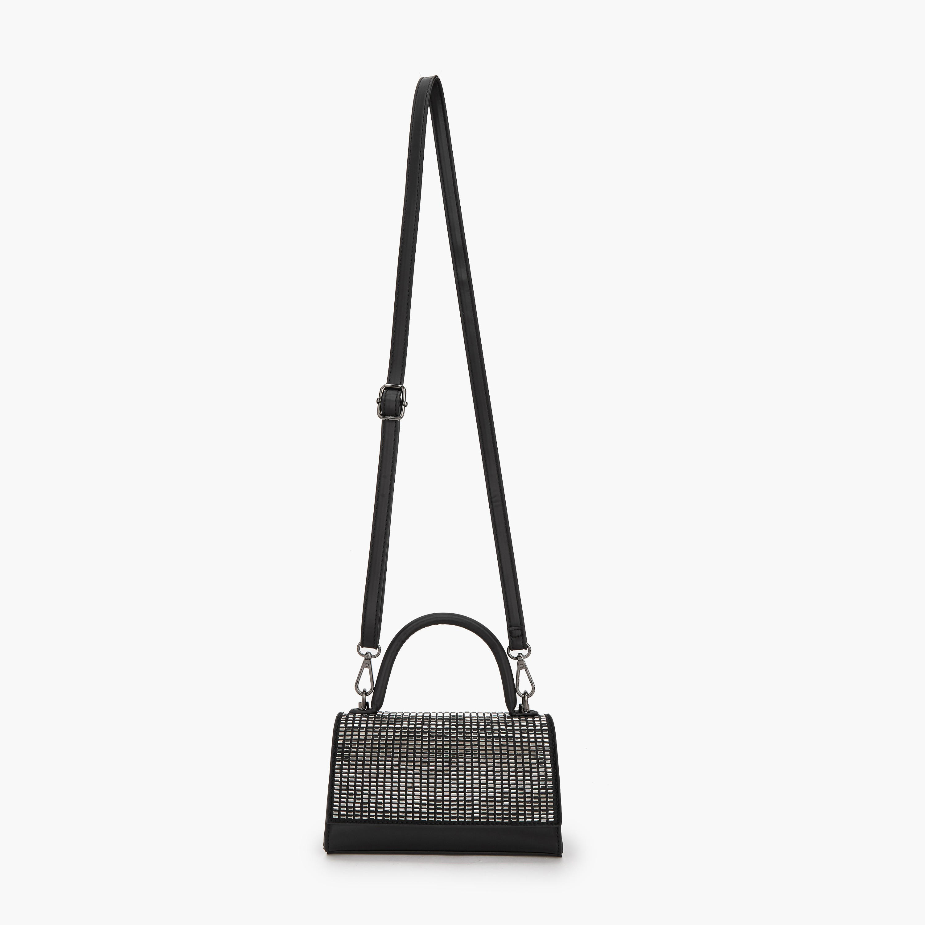 Flora Bella Embellished Satchel Bag with Detachable Strap-women-bagsandwallets-handbags-image-2