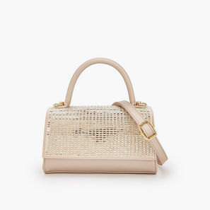 Flora Bella Embellished Satchel Bag with Detachable Strap-women-image-1