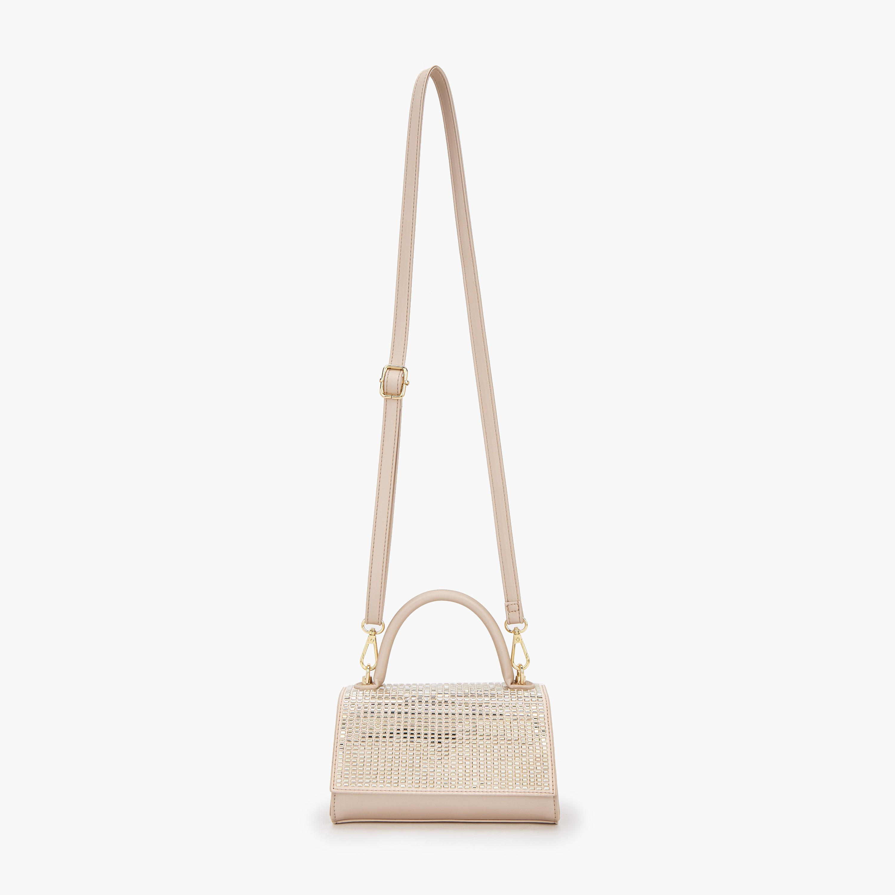 Flora Bella Embellished Satchel Bag with Detachable Strap-women-bagsandwallets-handbags-image-2