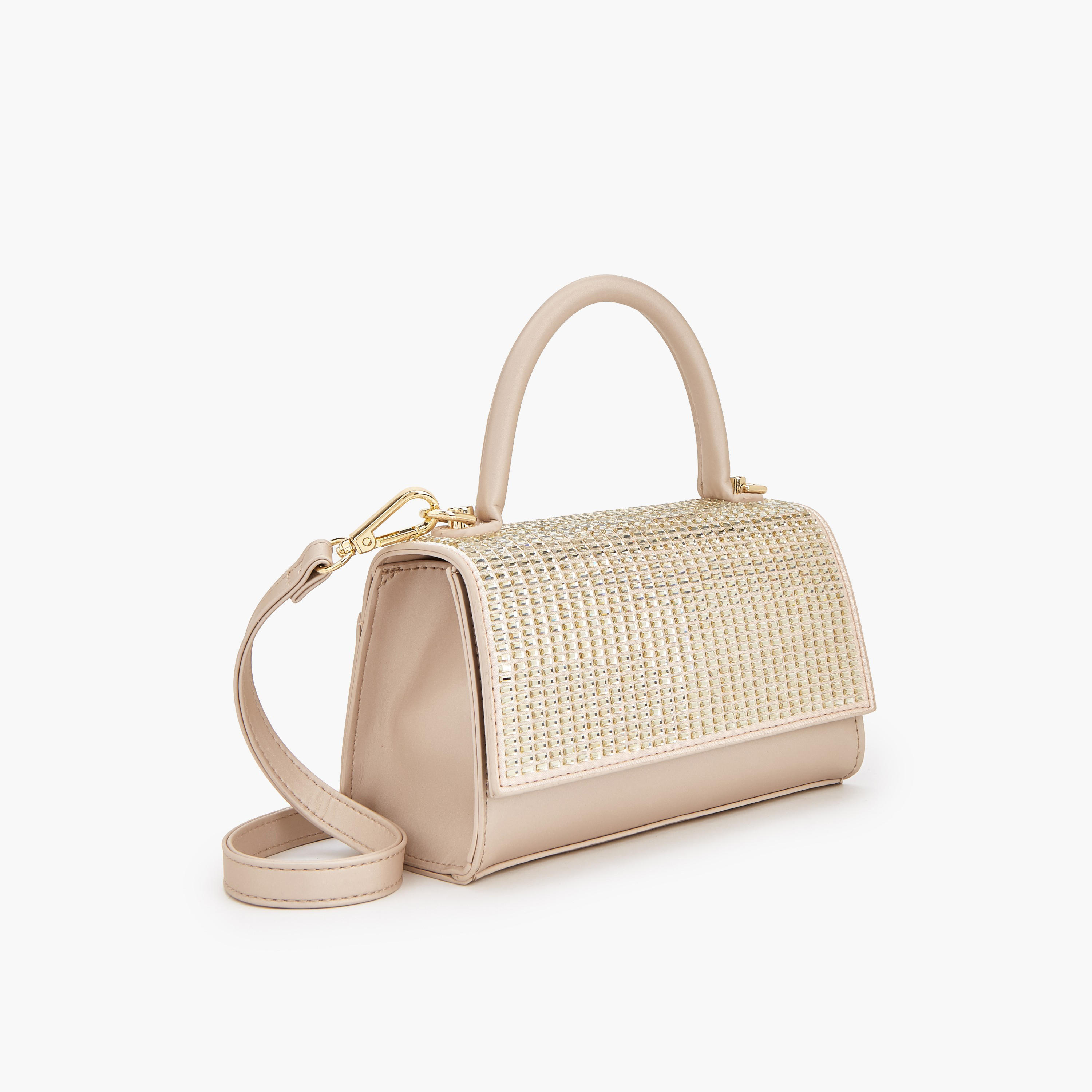 Flora Bella Embellished Satchel Bag with Detachable Strap-women-bagsandwallets-handbags-image-3