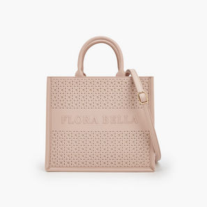 شنطة توتي بتصاميم مفرغة بالليزر وحزام قابل للفصل من فلورا بيلا-women-bagsandwallets-handbags-image-1