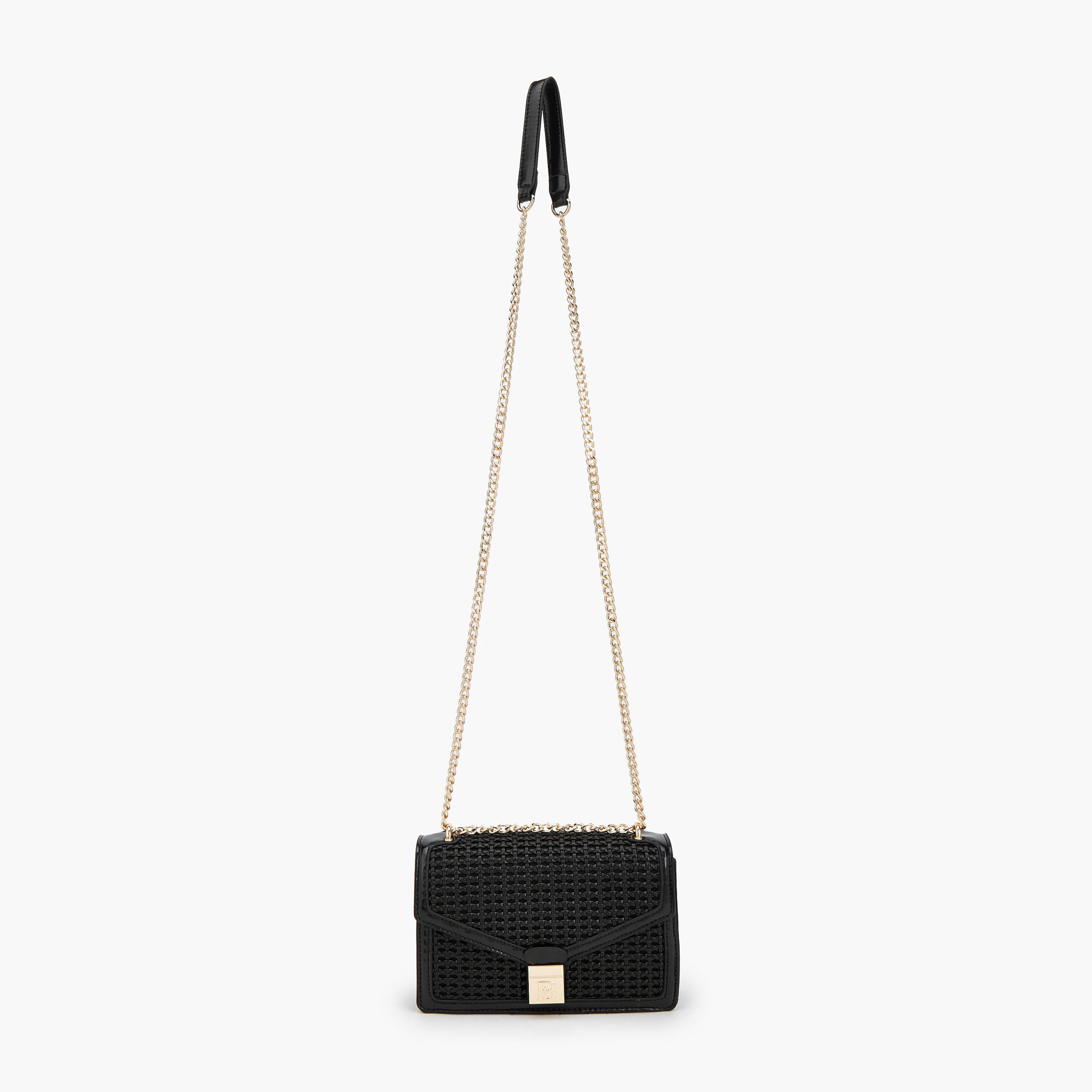 Flora Bella Textured Crossbody Bag with Chain Strap-women-bagsandwallets-handbags-image-2