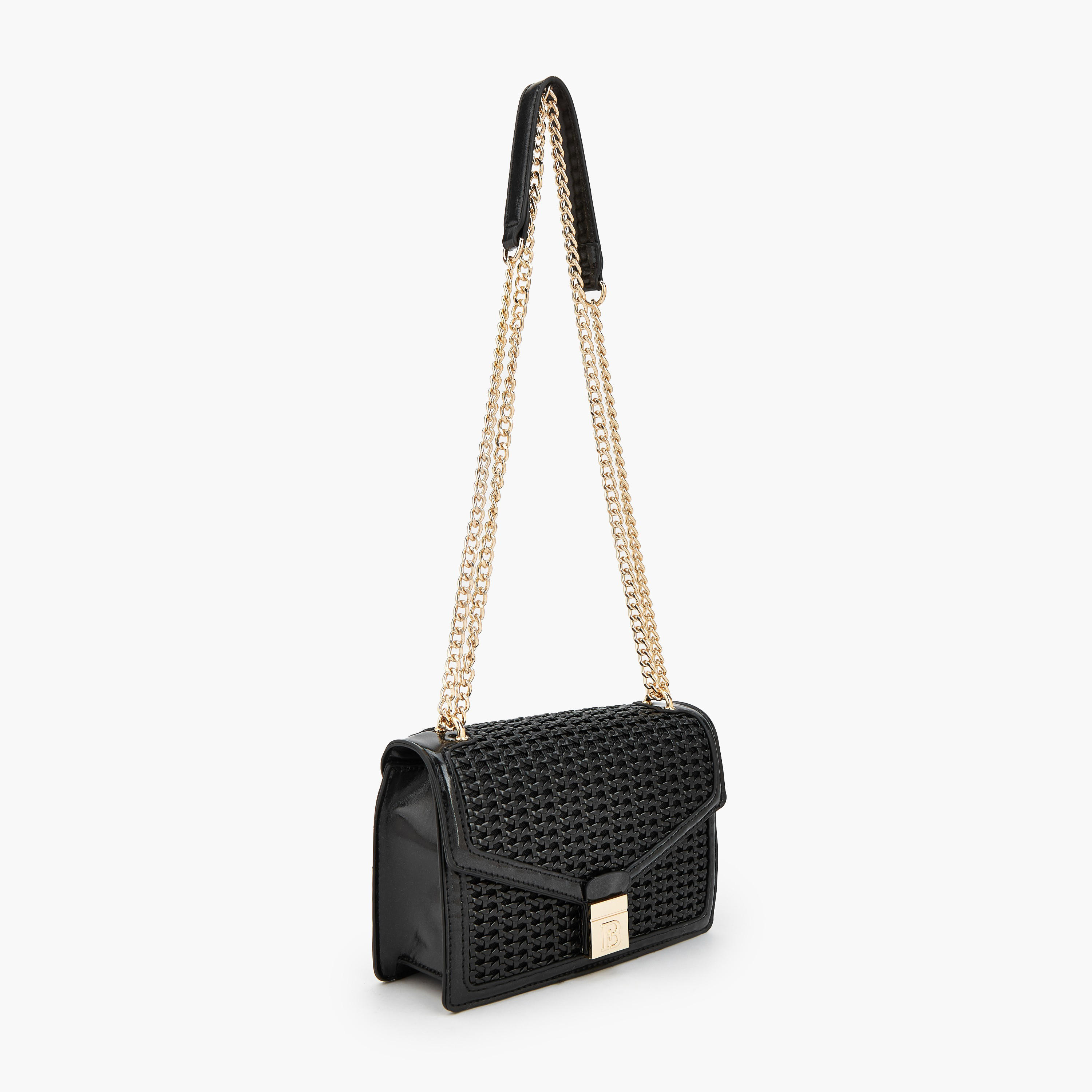 Flora Bella Textured Crossbody Bag with Chain Strap-women-bagsandwallets-handbags-image-3