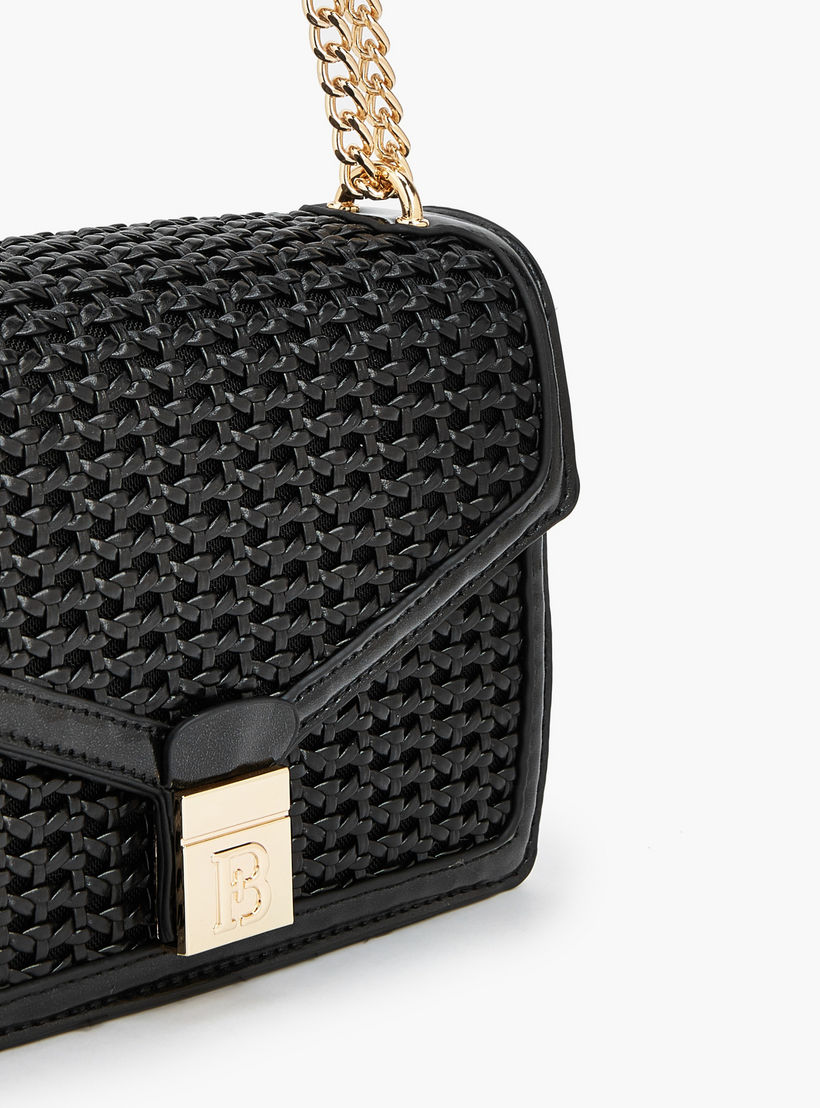Flora Bella Textured Crossbody Bag with Chain Strap-women-bagsandwallets-handbags-image-4