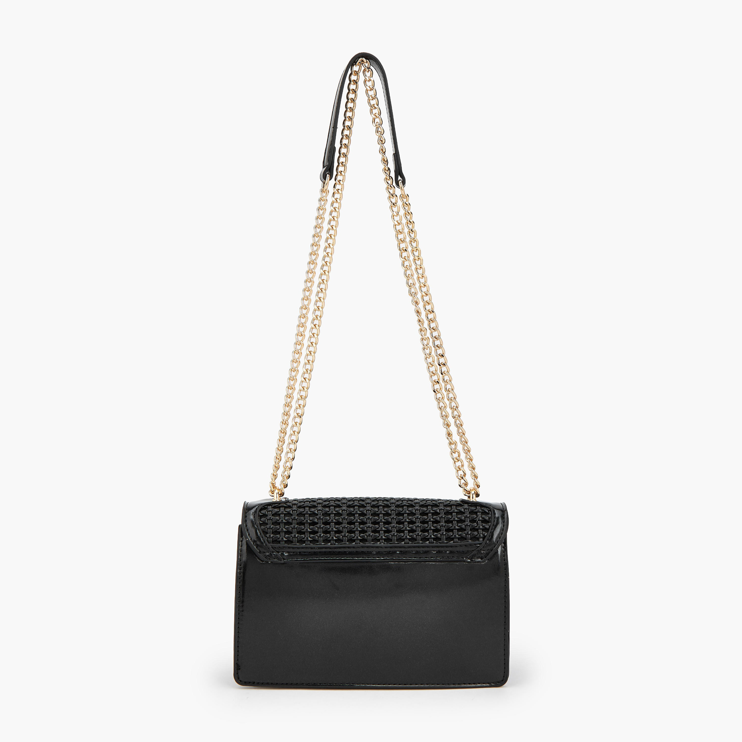 Flora Bella Textured Crossbody Bag with Chain Strap-women-bagsandwallets-handbags-image-5