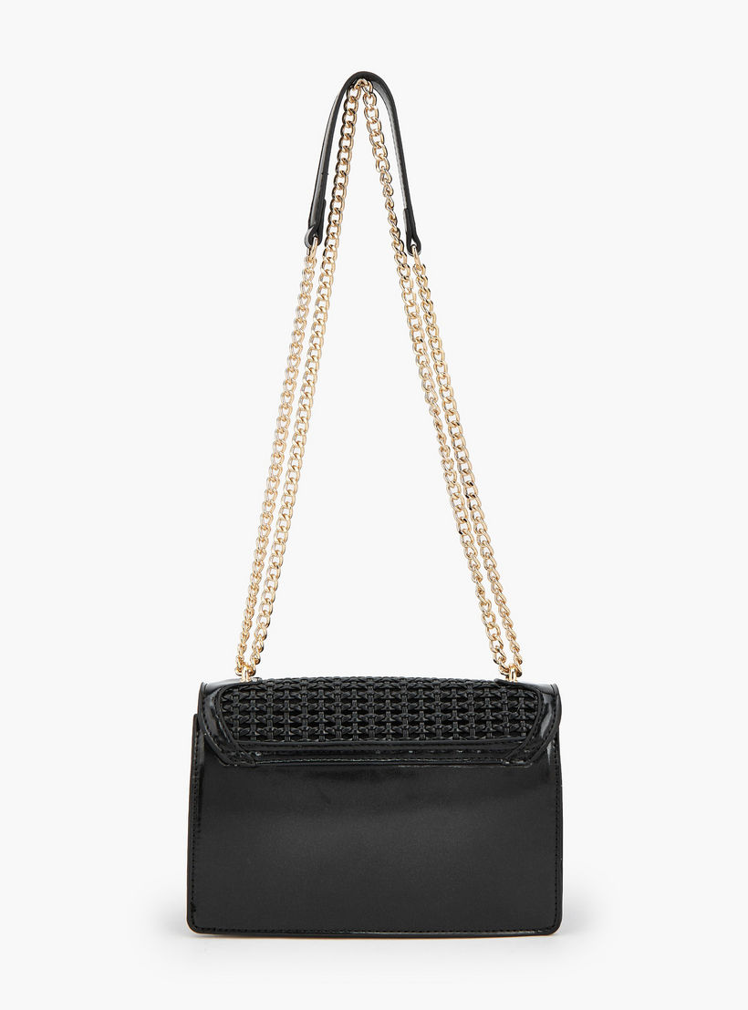 Flora Bella Textured Crossbody Bag with Chain Strap-women-bagsandwallets-handbags-image-5