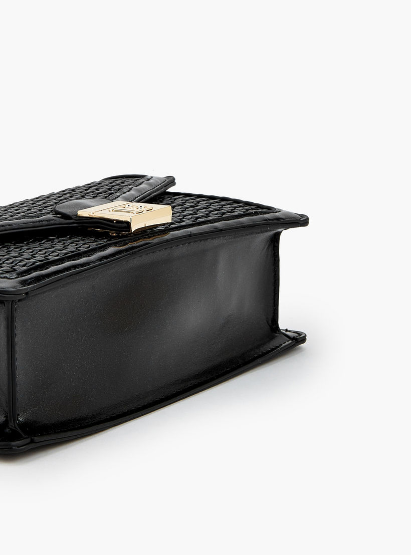 Flora Bella Textured Crossbody Bag with Chain Strap-women-bagsandwallets-handbags-image-6