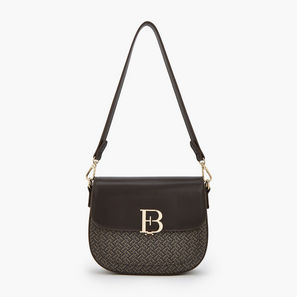شنطة كتف بطبعات مونوجرام وحزام قابل للفصل من فلورا بيلا-women-bagsandwallets-handbags-image-1