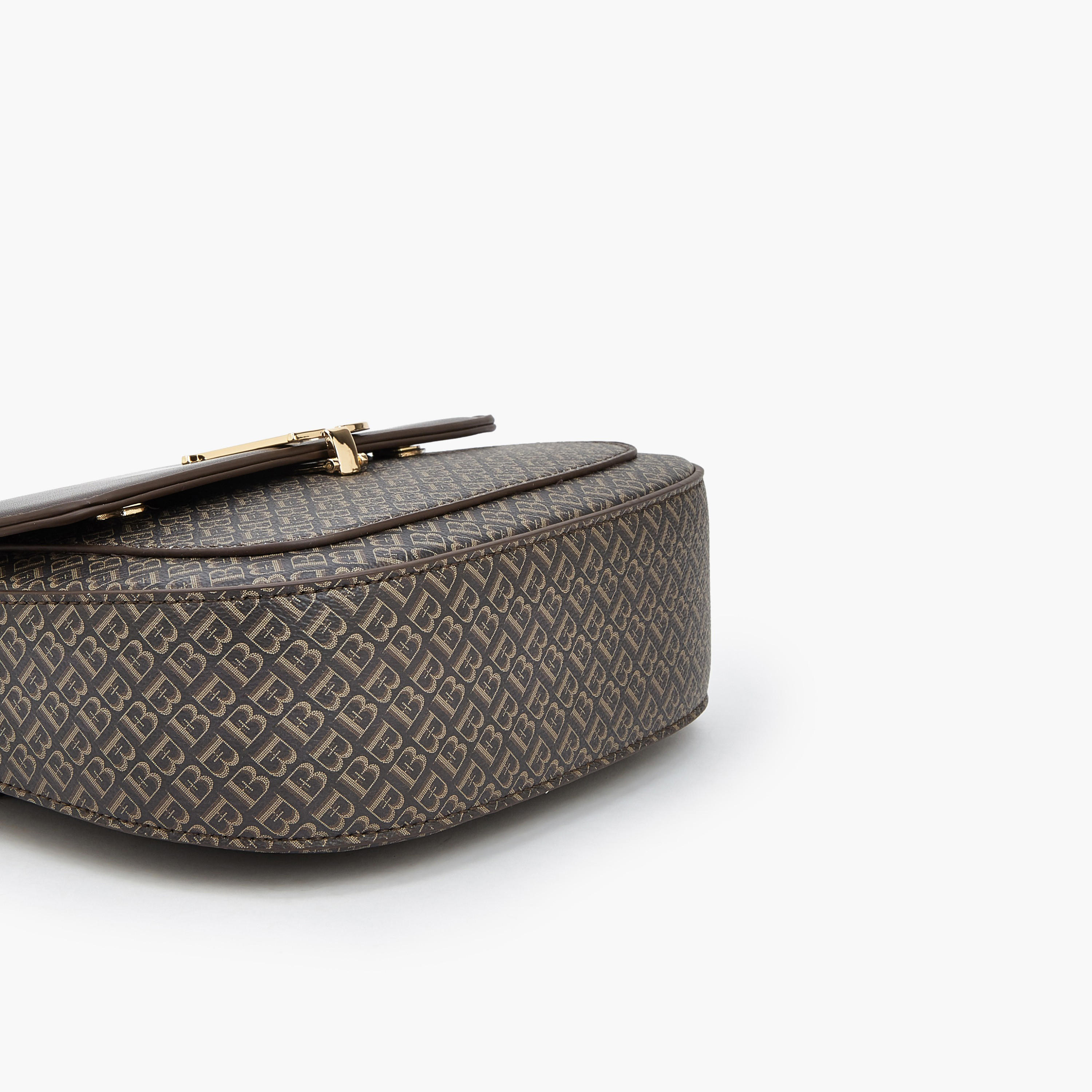 شنطة كتف بطبعات مونوجرام وحزام قابل للفصل من فلورا بيلا-women-bagsandwallets-handbags-image-6