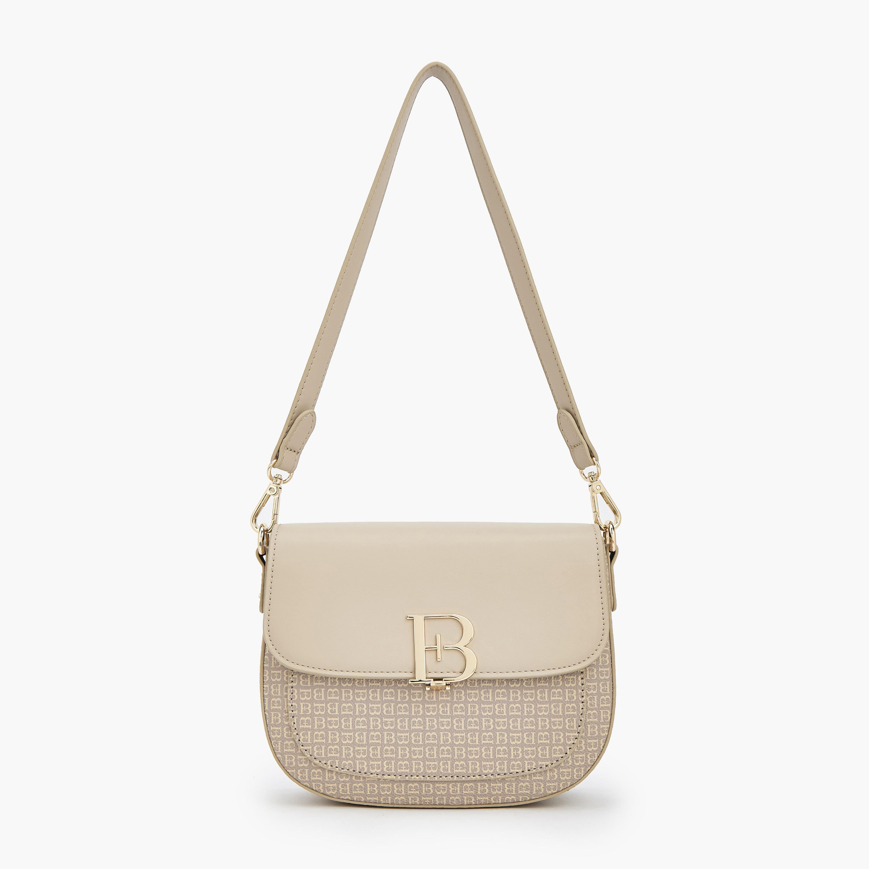 Flora Bella Monogram Print Shoulder Bag with Detachable Strap-women-bagsandwallets-handbags-image-1
