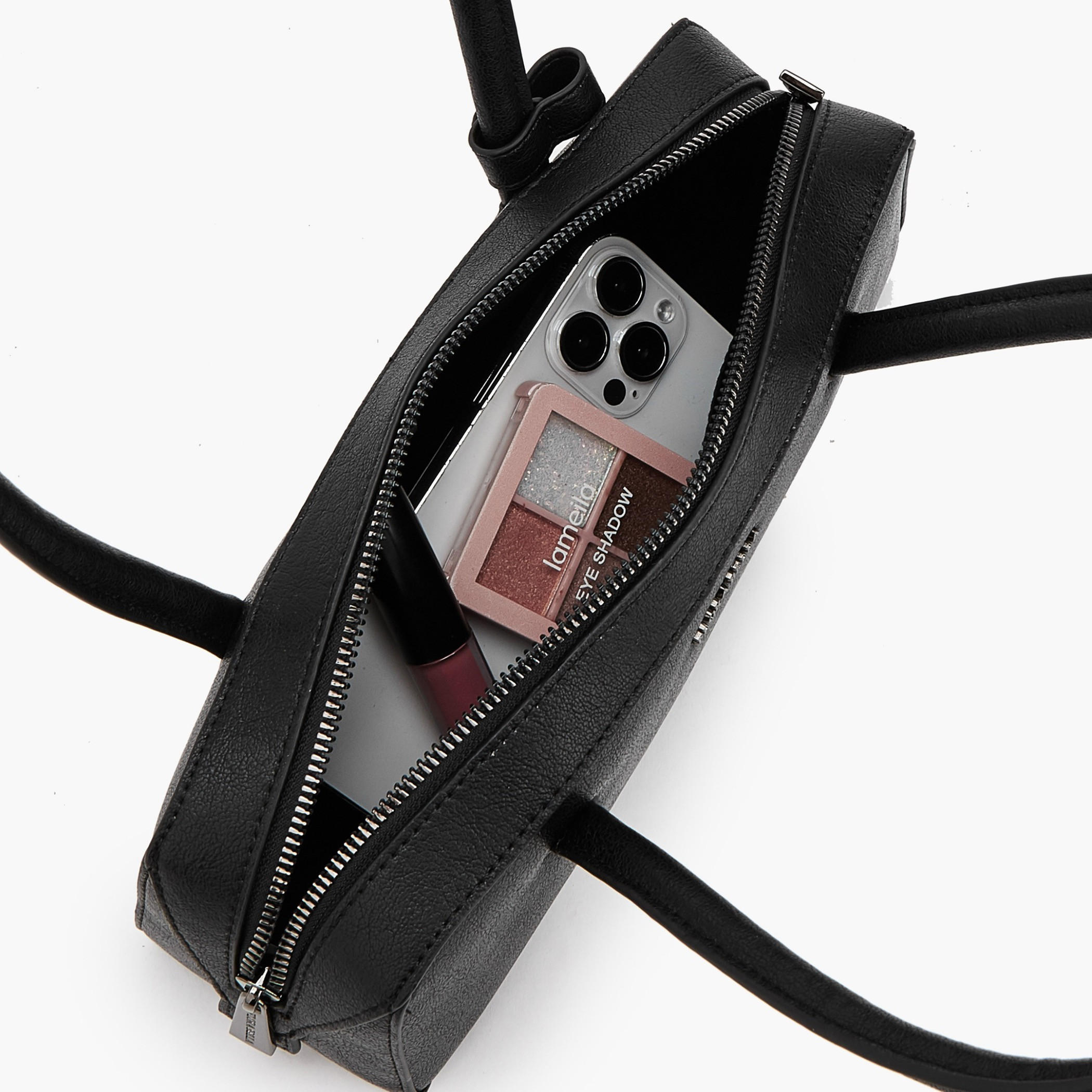 Flora Bella Solid Shoulder Bag with Zip Closure-women-bagsandwallets-handbags-image-7
