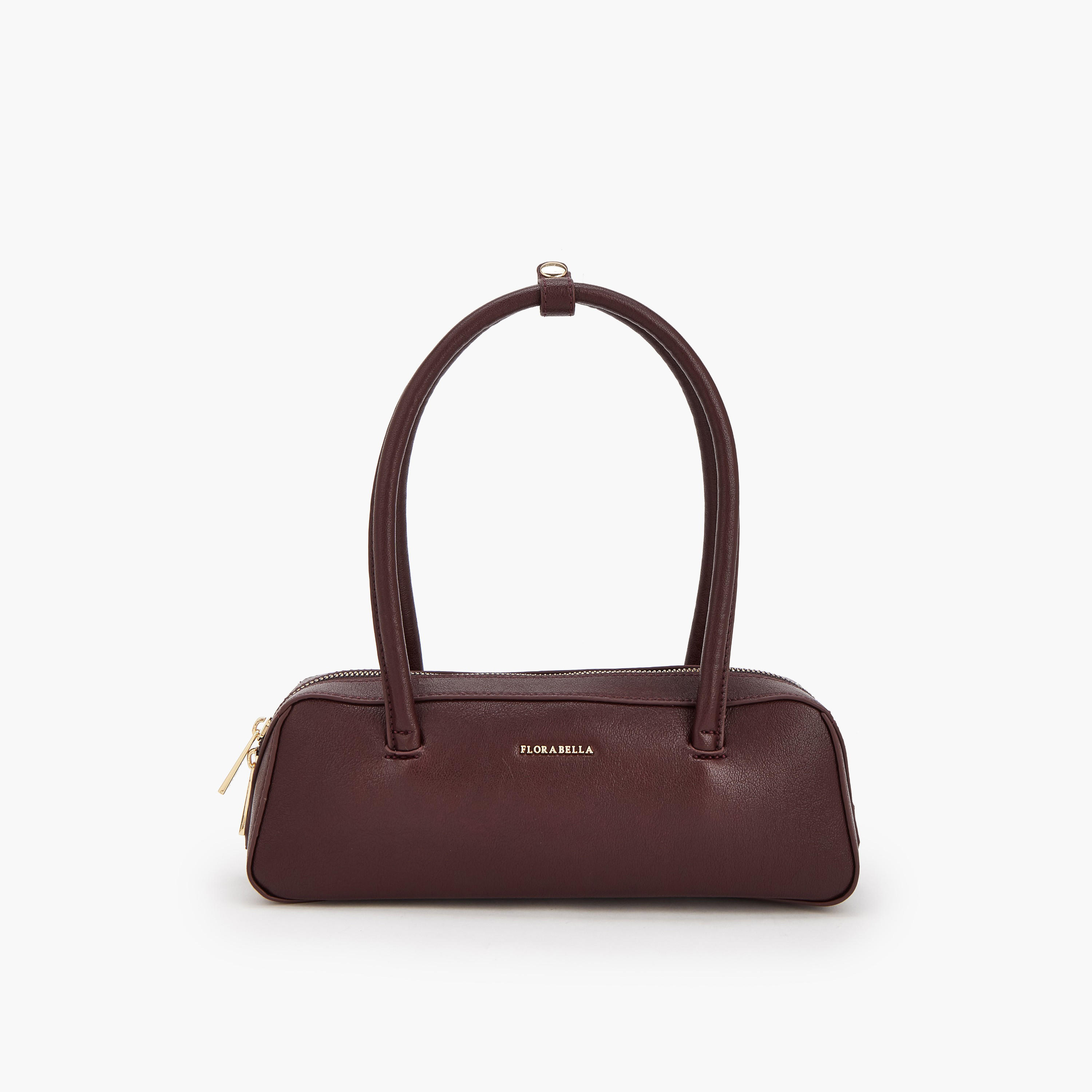 Flora Bella Solid Shoulder Bag with Zip Closure-women-bagsandwallets-handbags-image-1