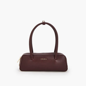 Flora Bella Solid Shoulder Bag with Zip Closure-women-image-1