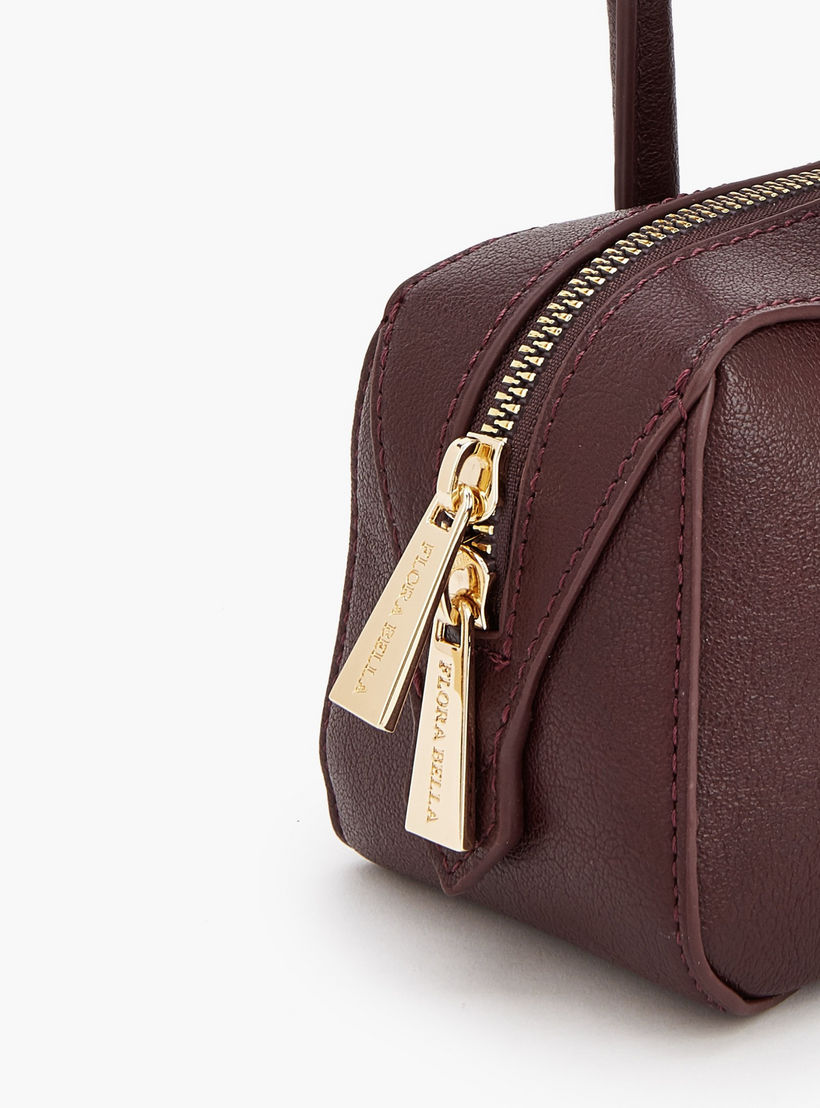 Flora Bella Solid Shoulder Bag with Zip Closure-women-bagsandwallets-handbags-image-3