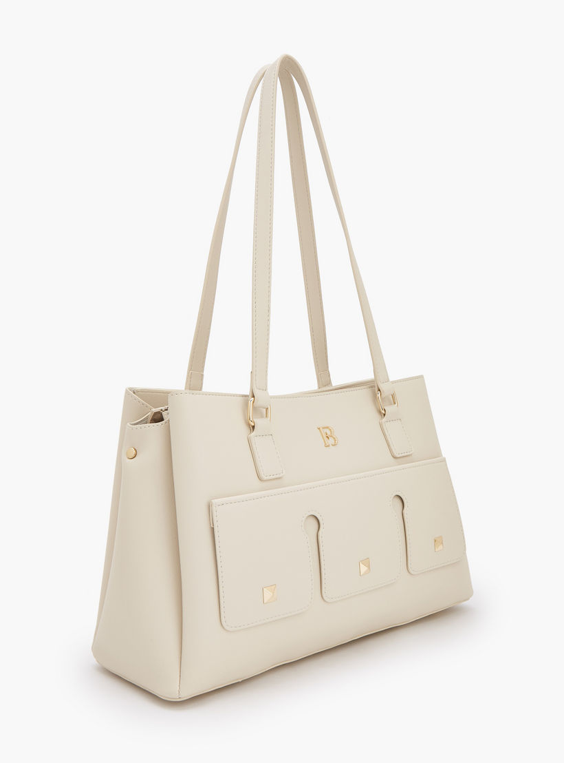 Flora Bella Solid Tote Bag with Double Handle-women-bagsandwallets-handbags-image-2
