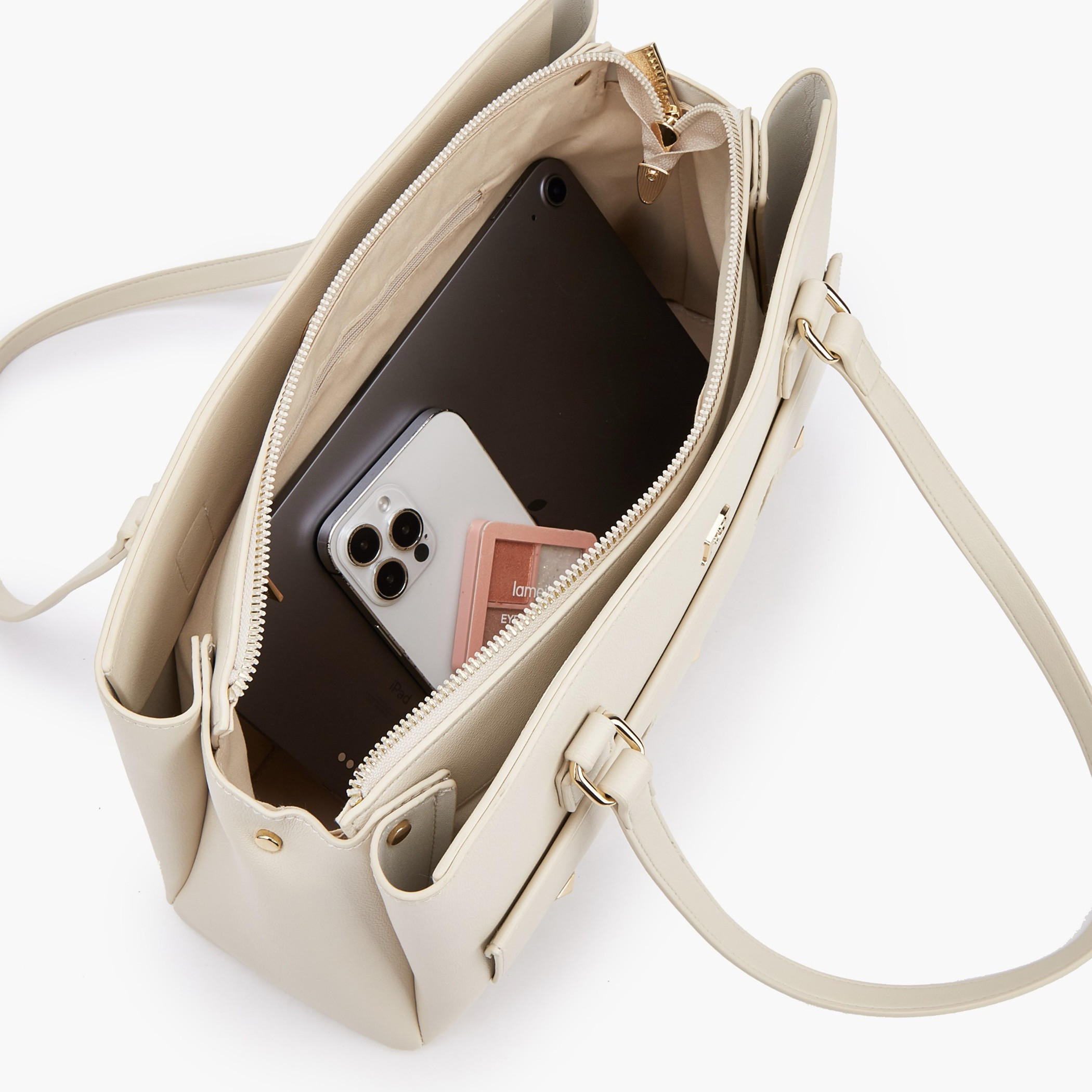 Flora Bella Solid Tote Bag with Double Handle-women-bagsandwallets-handbags-image-7
